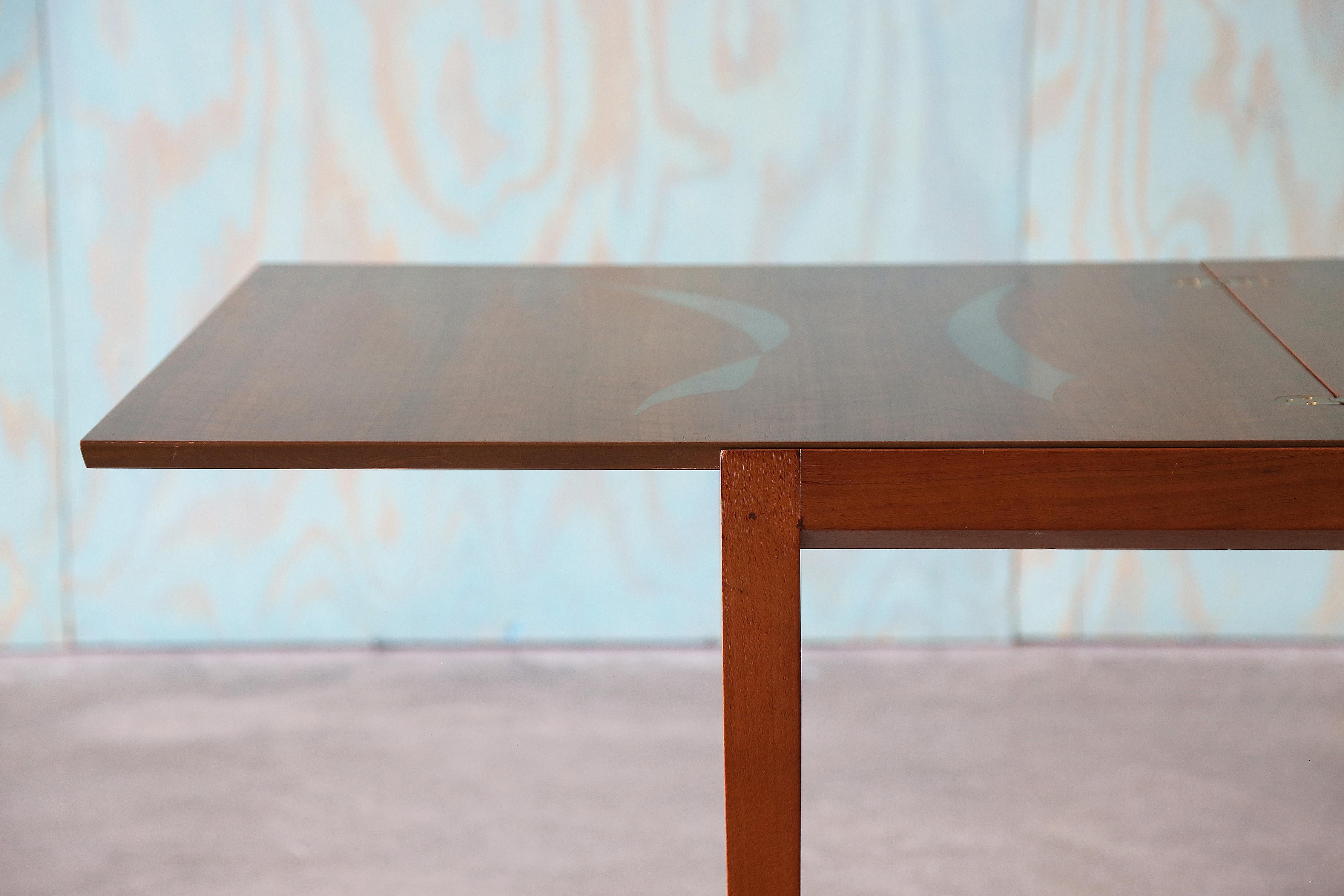 Aluminium Bertha Schaefer (Attr) pour Singer & Sons Flip Top Dining Table en vente