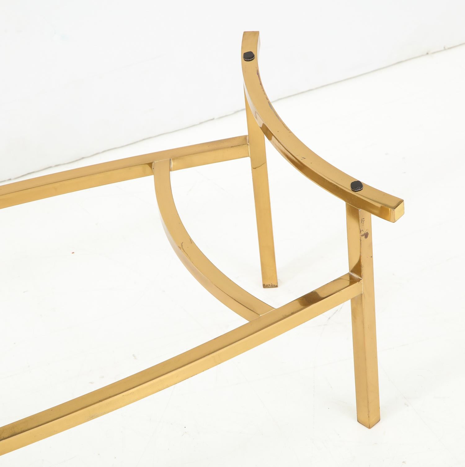 Bertha Schaefer Brass and Glass Cocktail Table for M. Singer and Sons 3