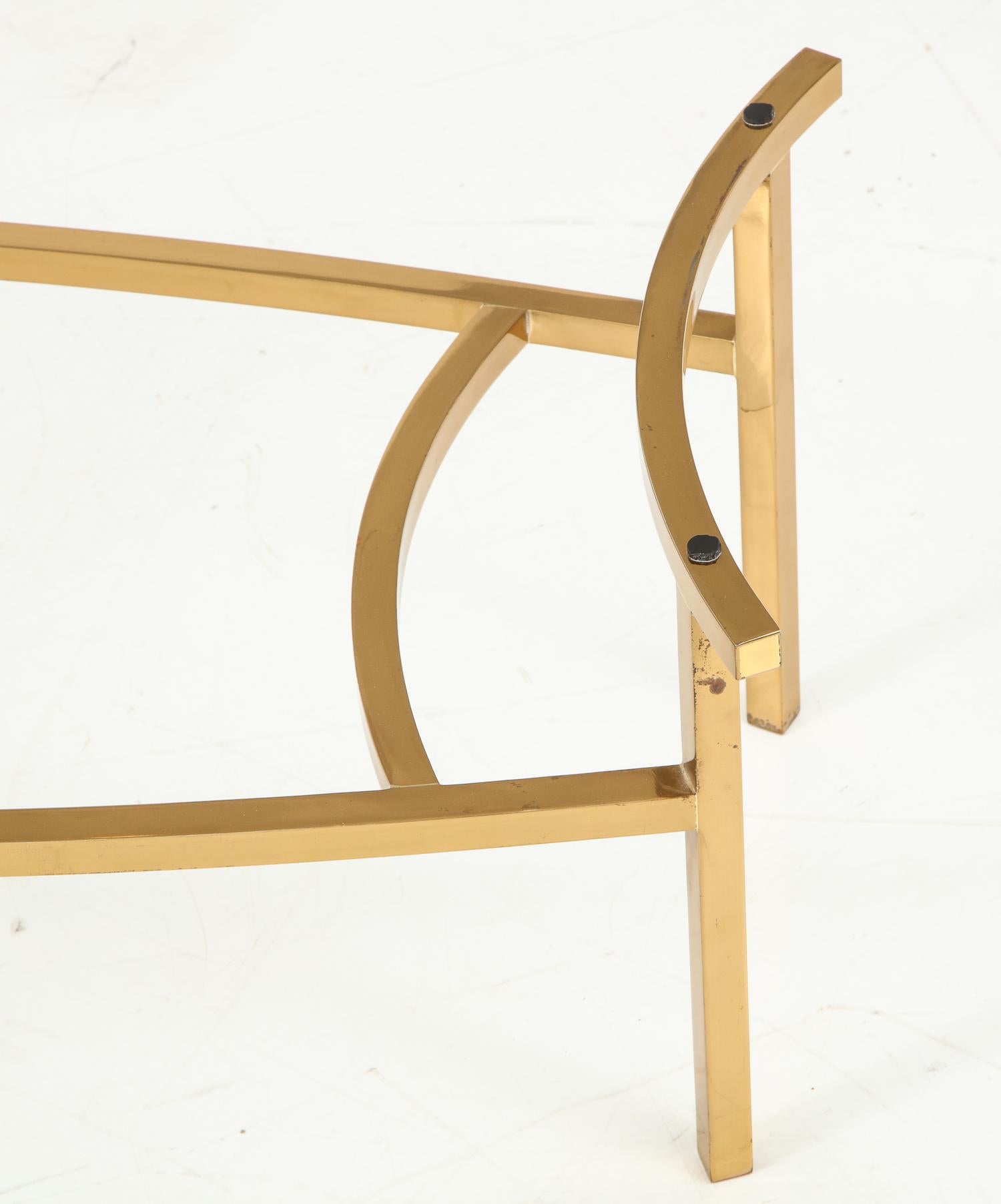 Bertha Schaefer Brass and Glass Cocktail Table for M. Singer and Sons 4