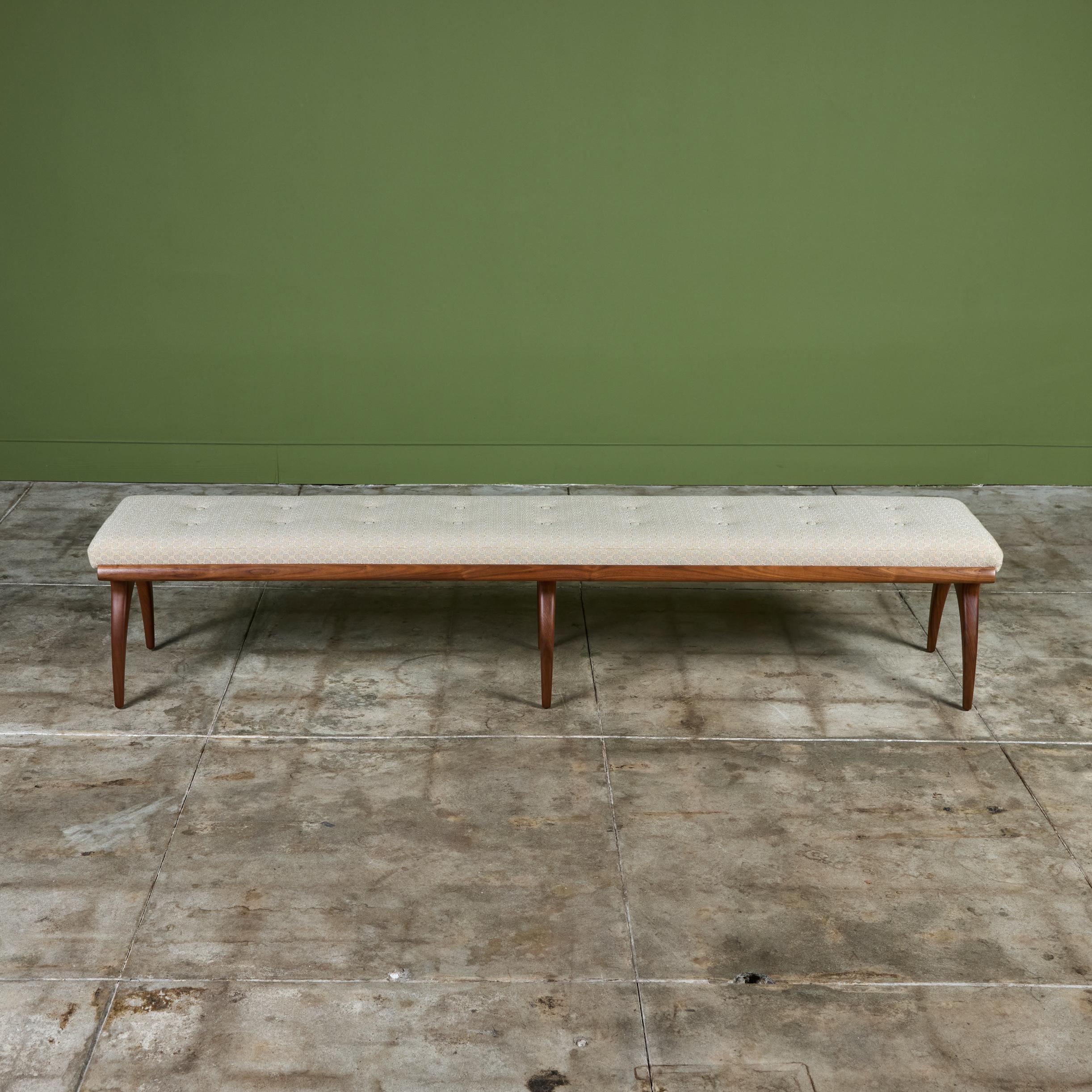 Milieu du XXe siècle Banc long Bertha Schaefer pour Singer and Sons en vente