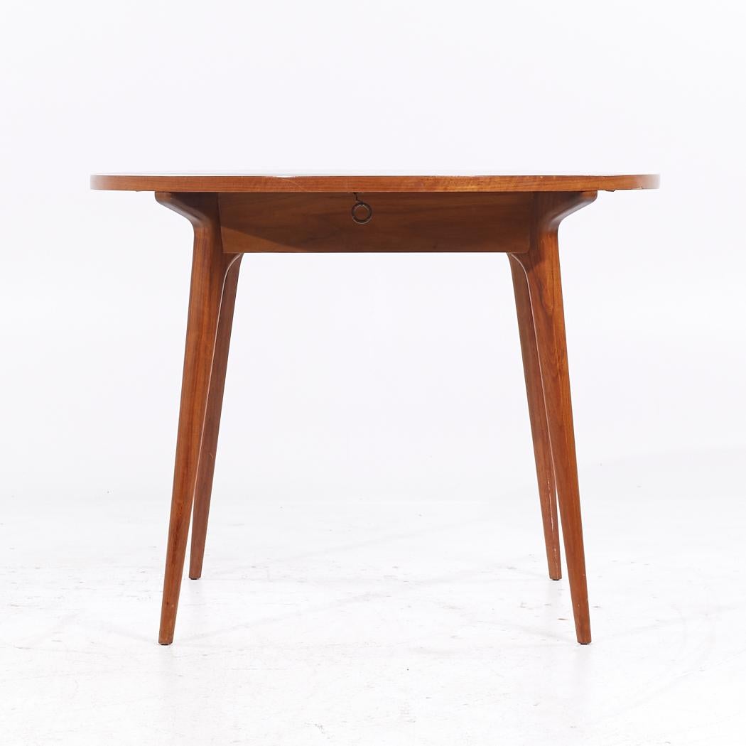 American Bertha Schaefer Mid Century Table with 4 Leaves For Sale