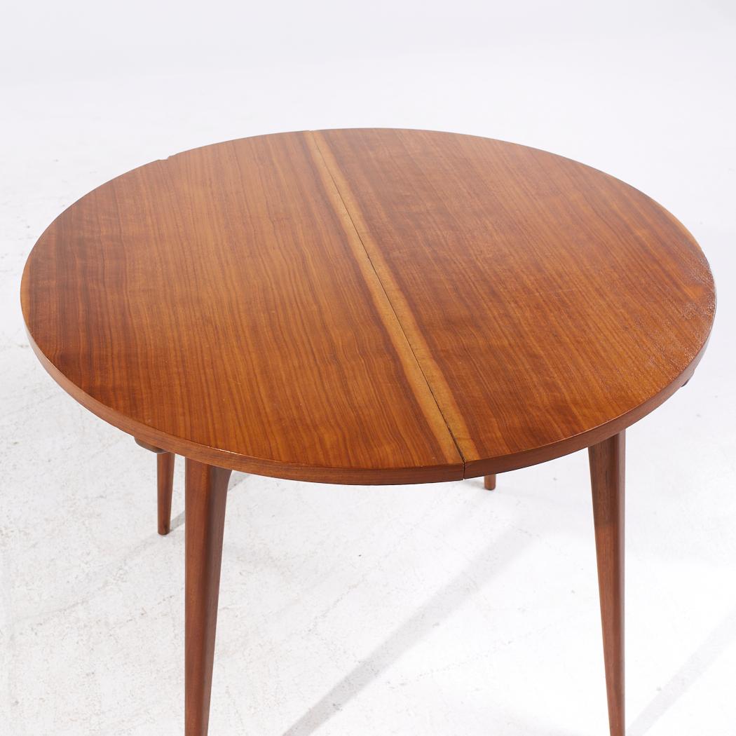 Late 20th Century Bertha Schaefer Mid Century Table with 4 Leaves For Sale