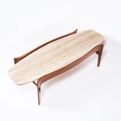 Bertha Schaefer Travertine Coffee Table