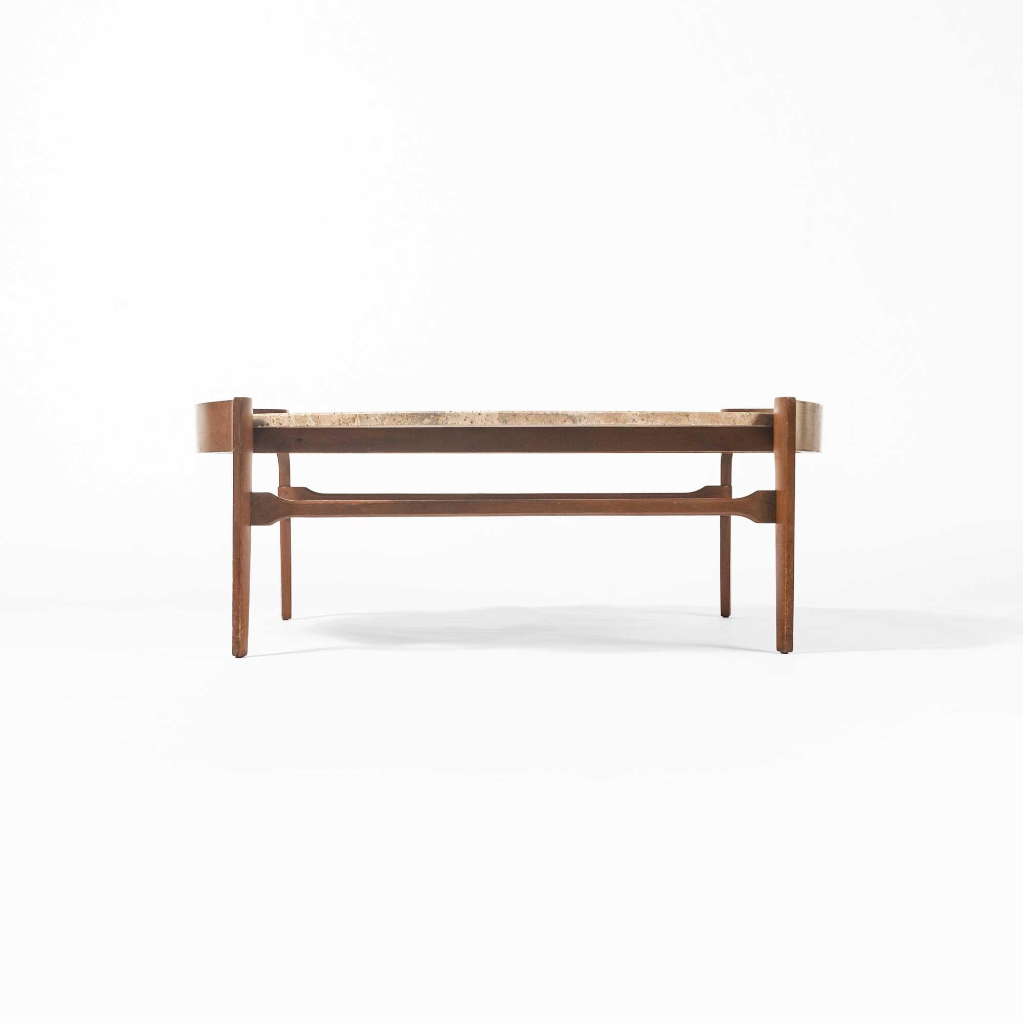 Bertha Schaefer is an award-winning American modernist furniture and interior designer. Her work has heavy Bauhaus inspired elements and produced furniture for M. Singer & Sons from 1950 through 1961. Coffee table by Bertha Schaefer for M. Singer &