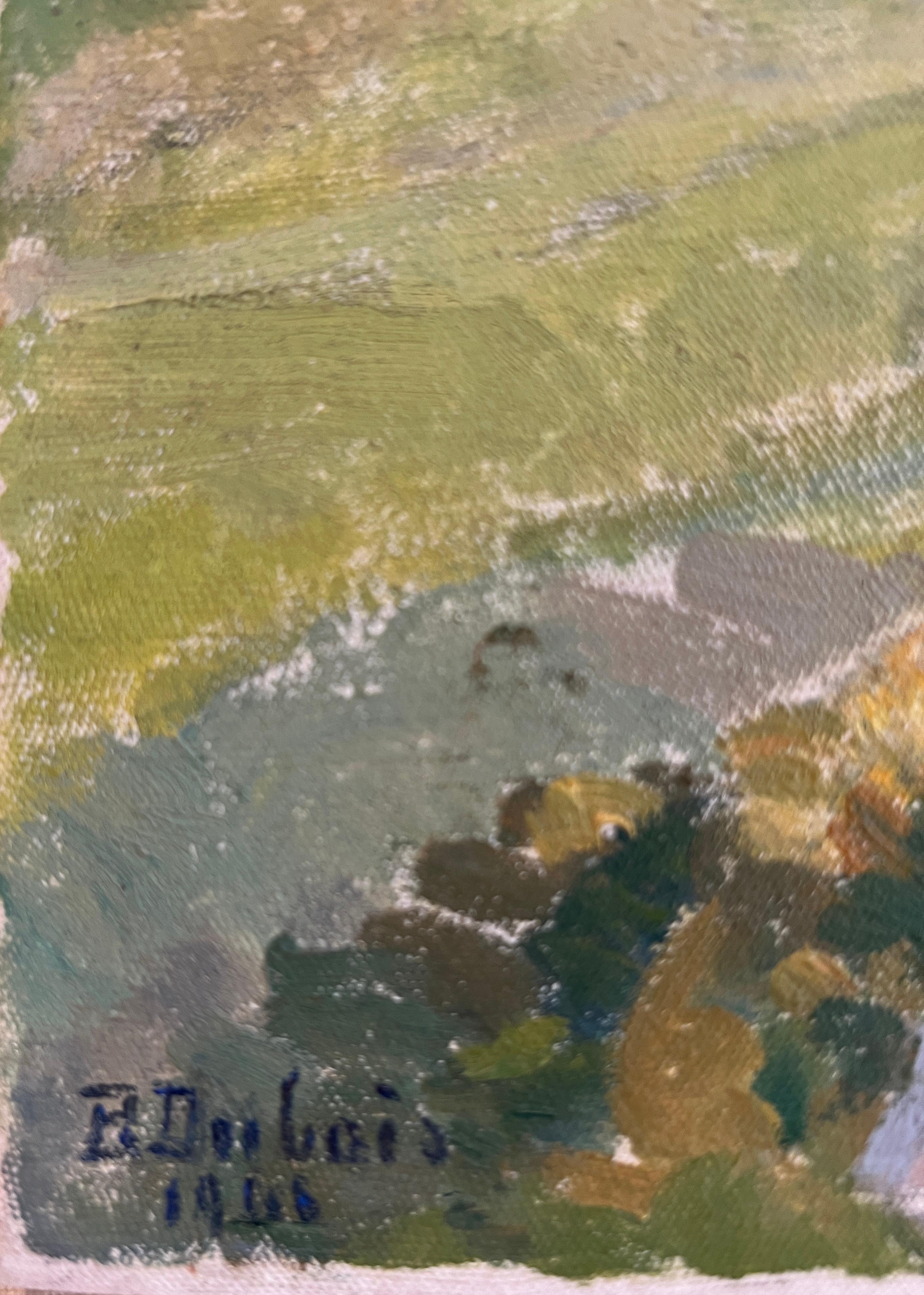 Bergdorf (Impressionismus), Painting, von Berthe Dubois