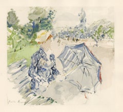 (after) Berthe Morisot - "Bois de Boulogne" pochoir