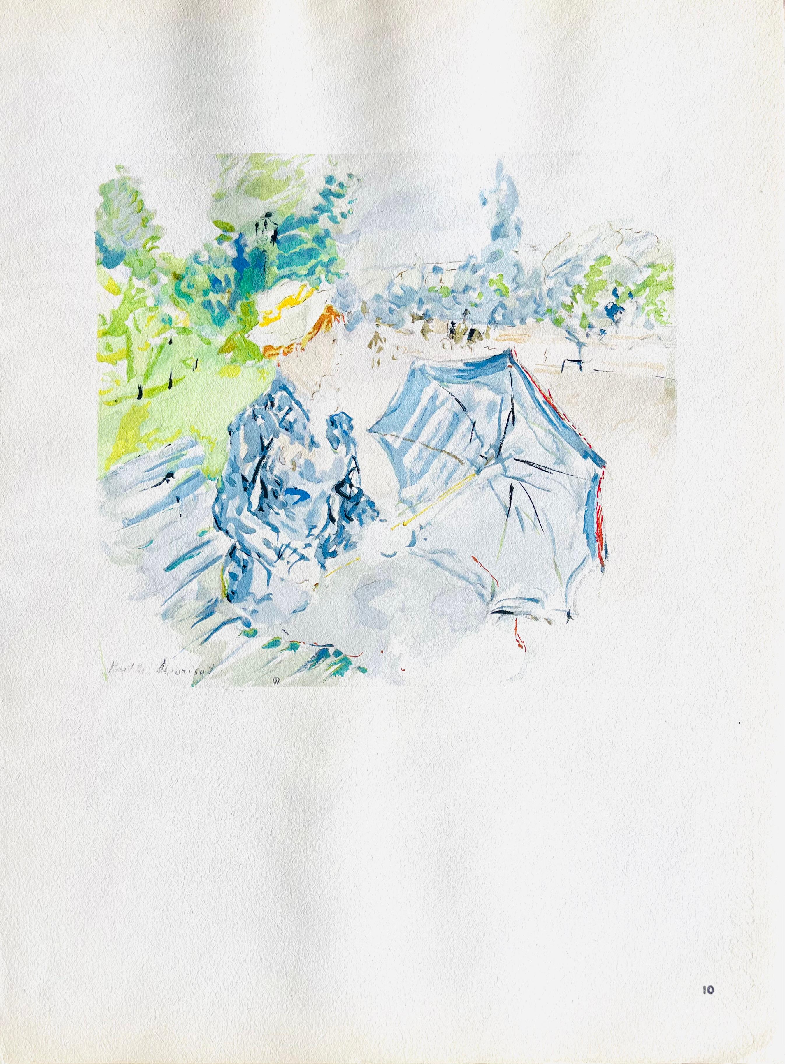Morisot, Jeune femme assise avenue du Bois de Boulogne (after) For Sale 2