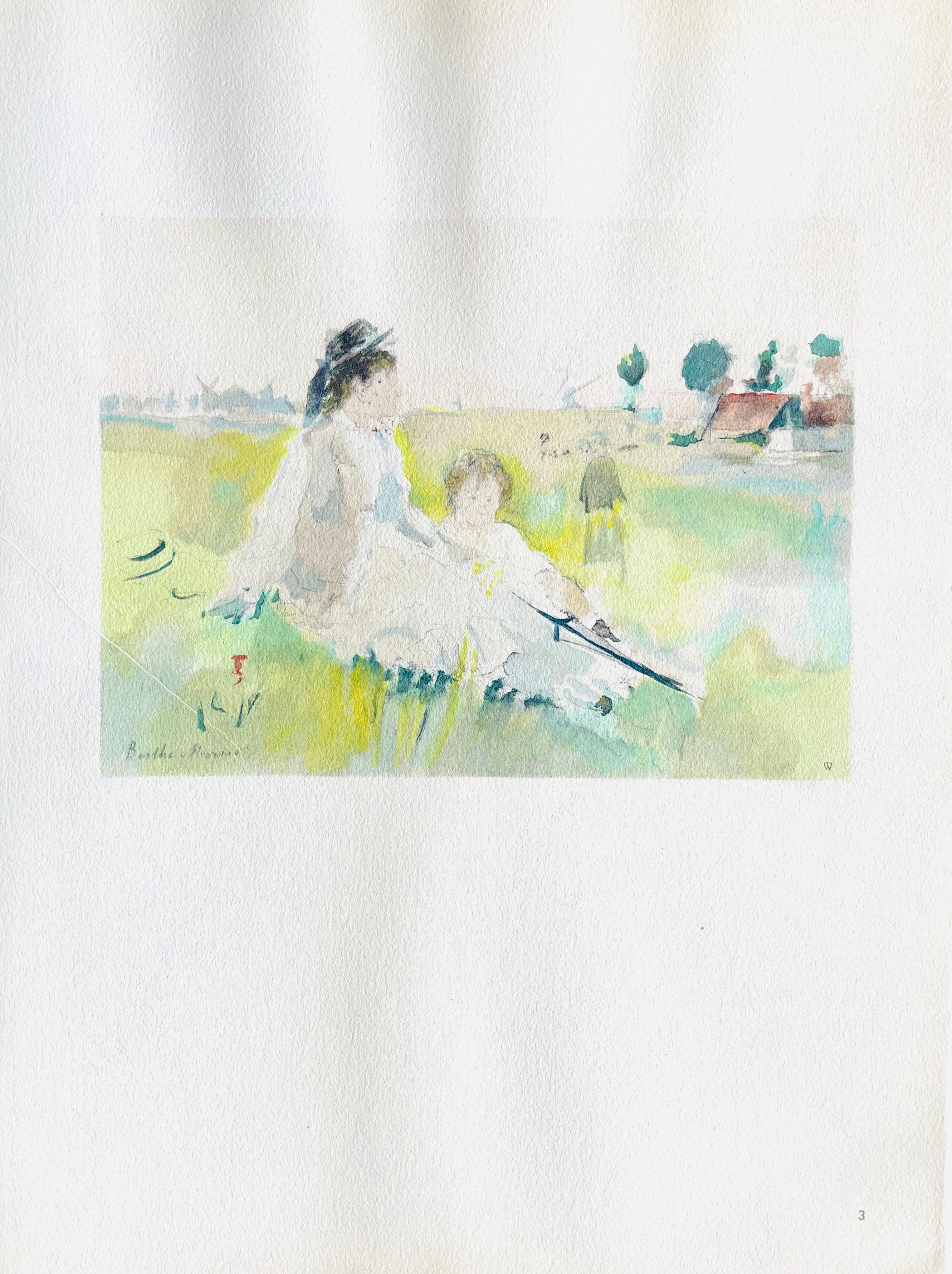 Morisot, Jeune Femme et Enfant dans l'herbe (Mme Gobillard et sa fille) (after) For Sale 1