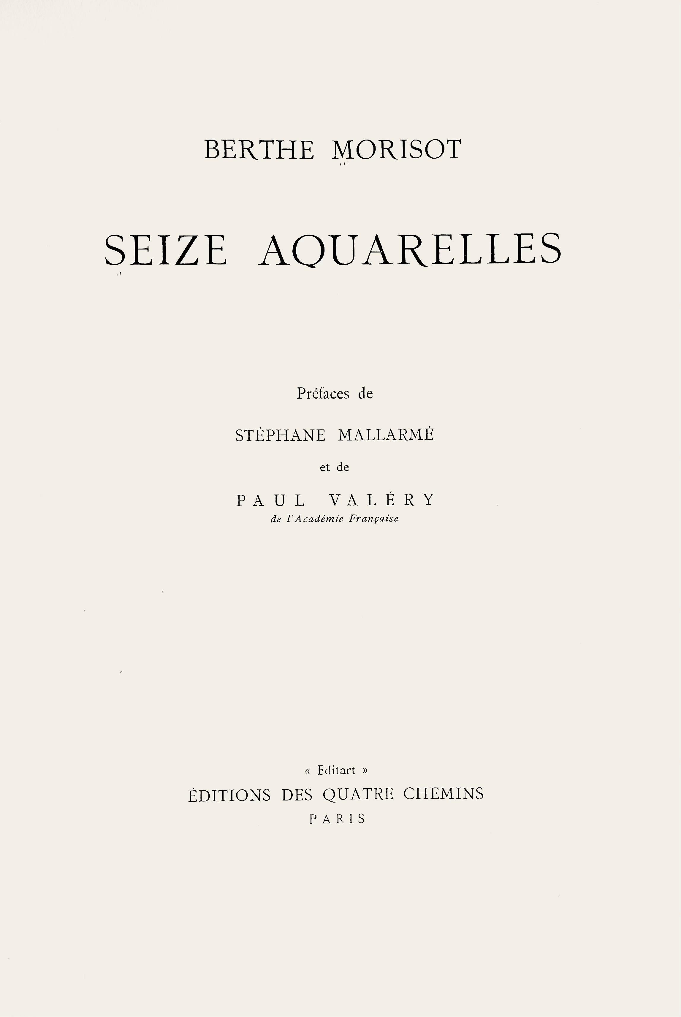 Morisot, La jeune femme décolletée, Berthe Morisot Seize Aquarelles (d'après) 4