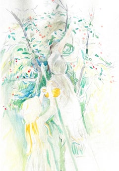 Morisot, Le Cerisier, Berthe Morisot Seize Aquarelles (nach)