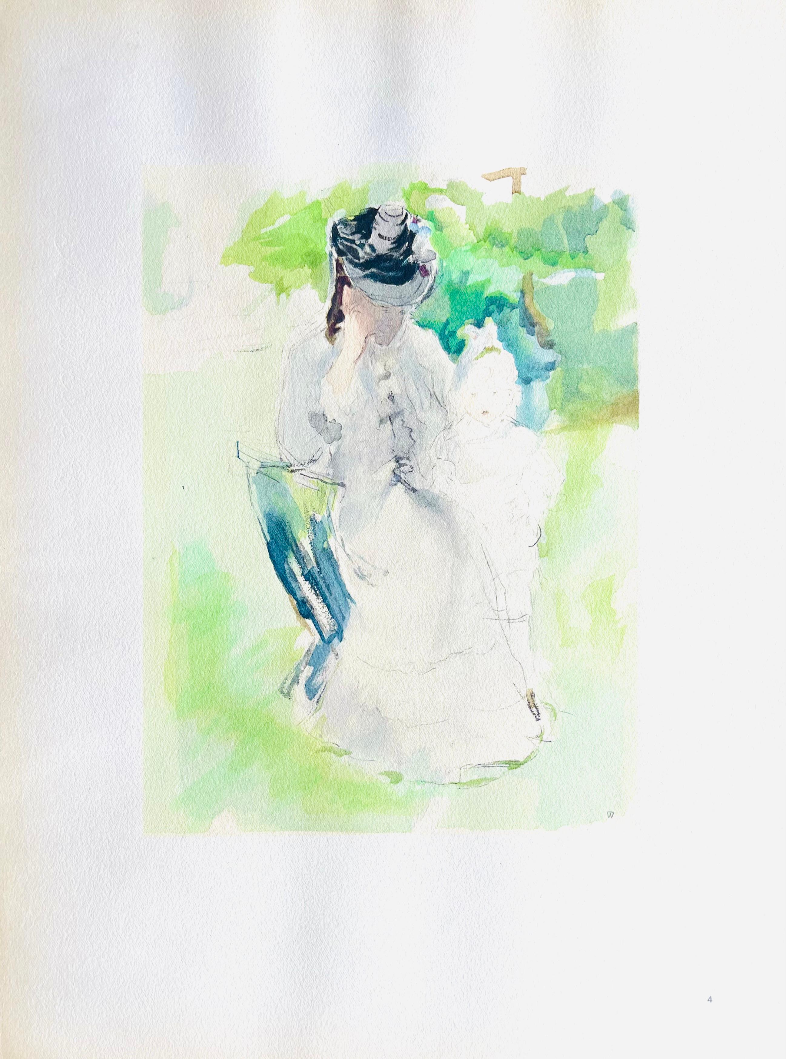 Morisot, Madame Pontillon et sa fille Blanche (after) For Sale 1