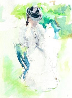 Morisot, Madame Pontillon et sa fille Blanche (after)