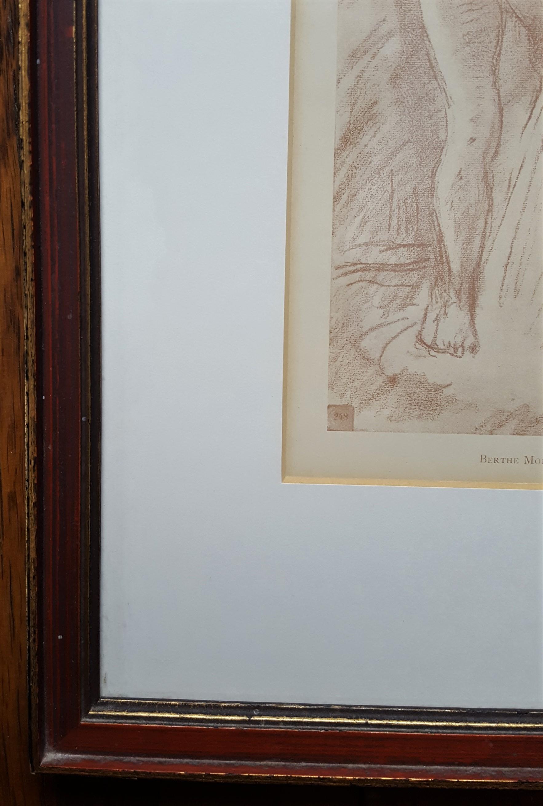 Stehender Badegast (Impressionismus), Print, von Berthe Morisot