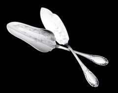 Berthier - 11 Original  Art Nouveau 950 Sterling Silver Flatware Serving Pieces