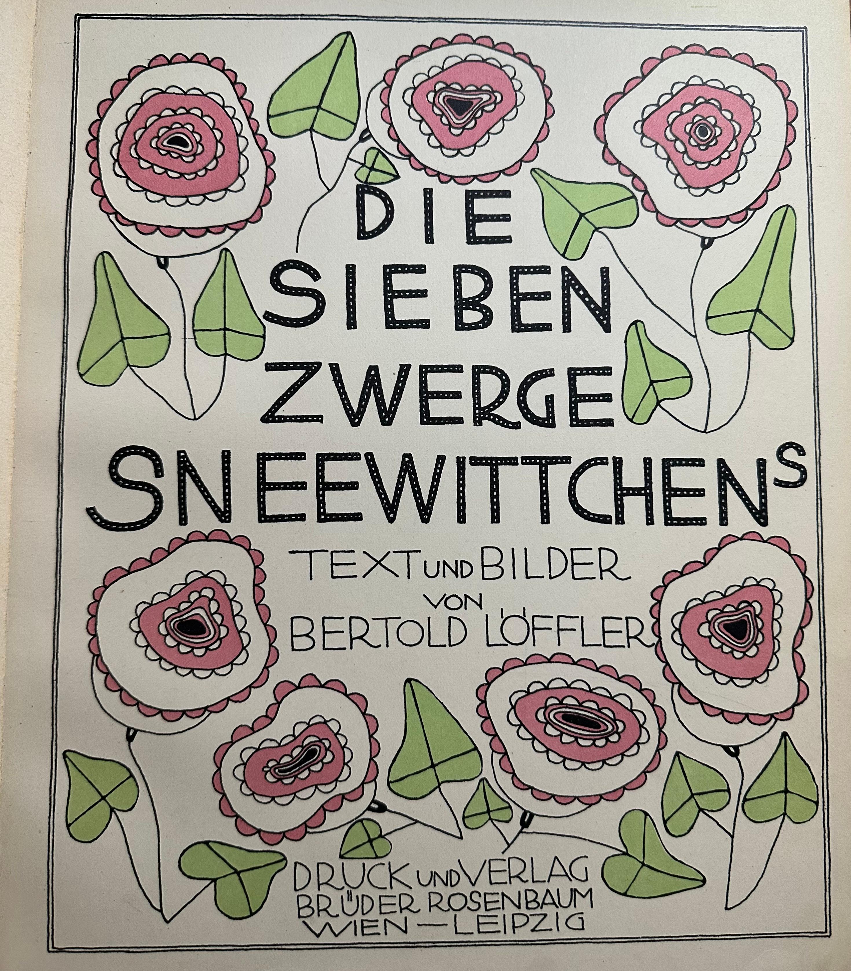 Die Sieben Zwerge Sneewittchens - Print di Berthold Löffler