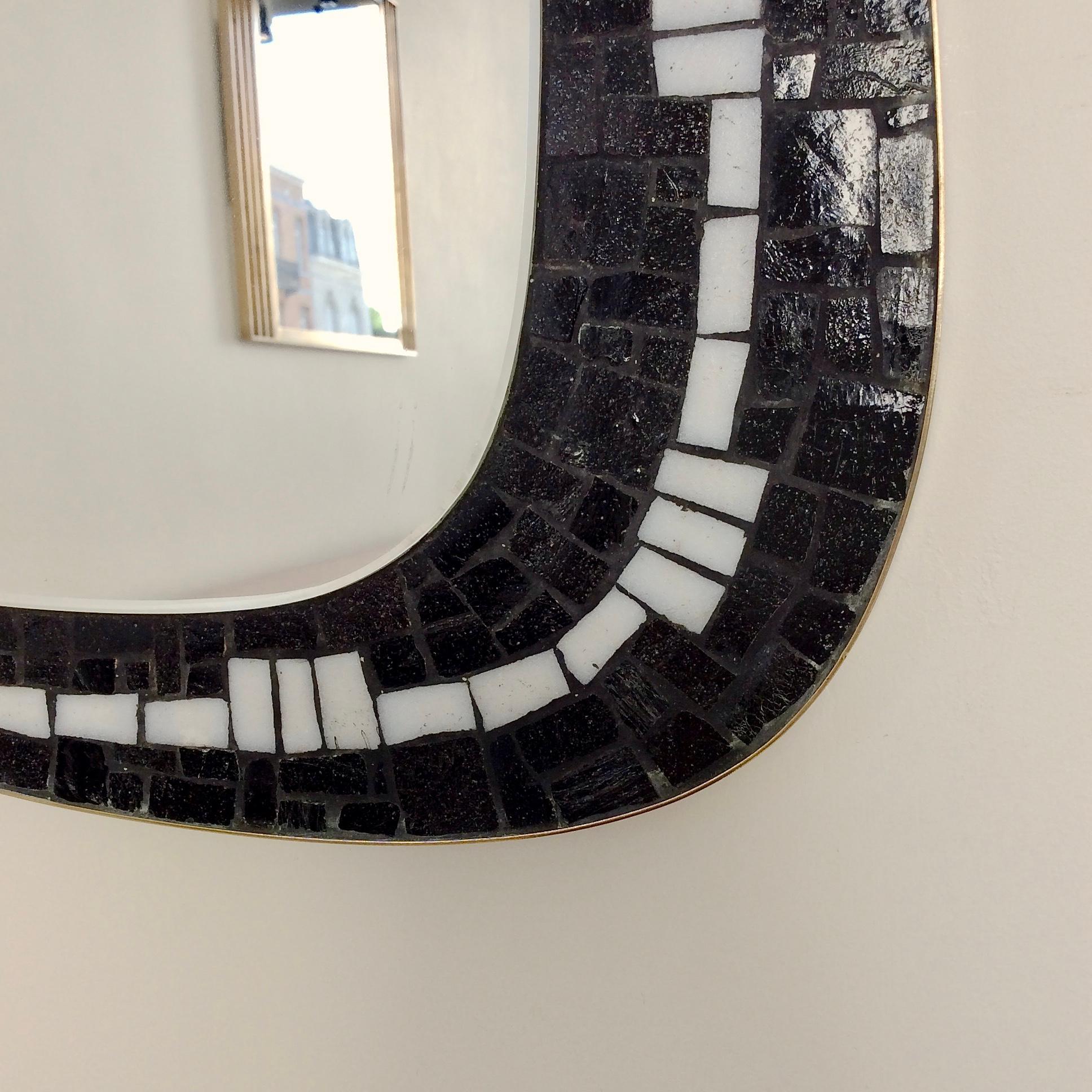 Mid-20th Century Berthold Müller Asymetrical Wall Mirror, circa 1950, Germany.