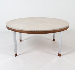 Berthold Müller Coffee Table with Mosaic Tile Top and Rosewood Feet