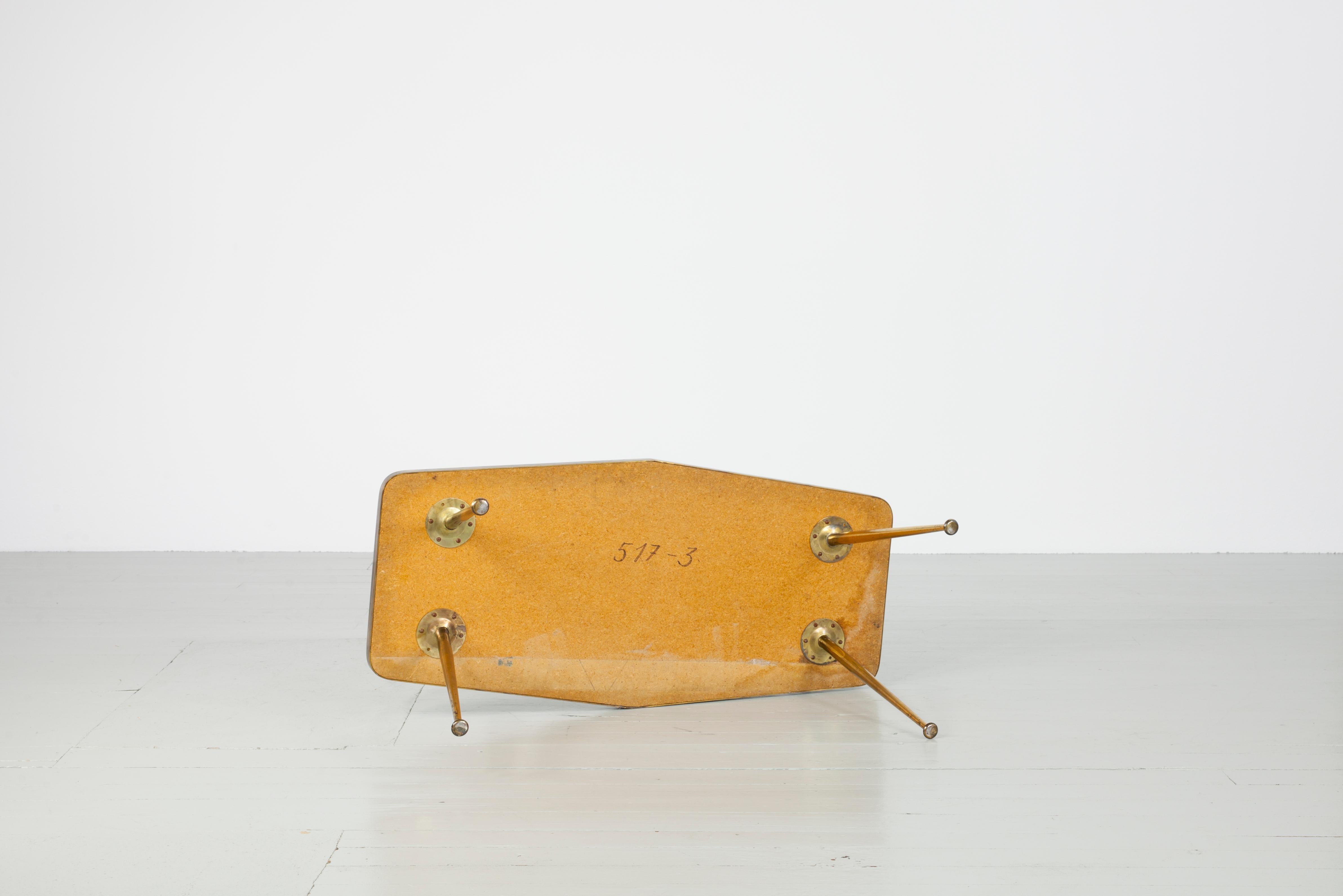 Mesa de sofá de mosaico alemana de mediados de siglo Berthold Müller, 1950 en venta 1