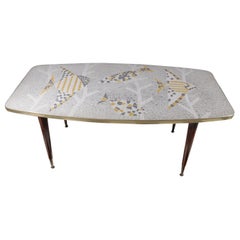 Berthold Mller table basse en mosaïque de vigne allemande du milieu du siècle dernier, 1950