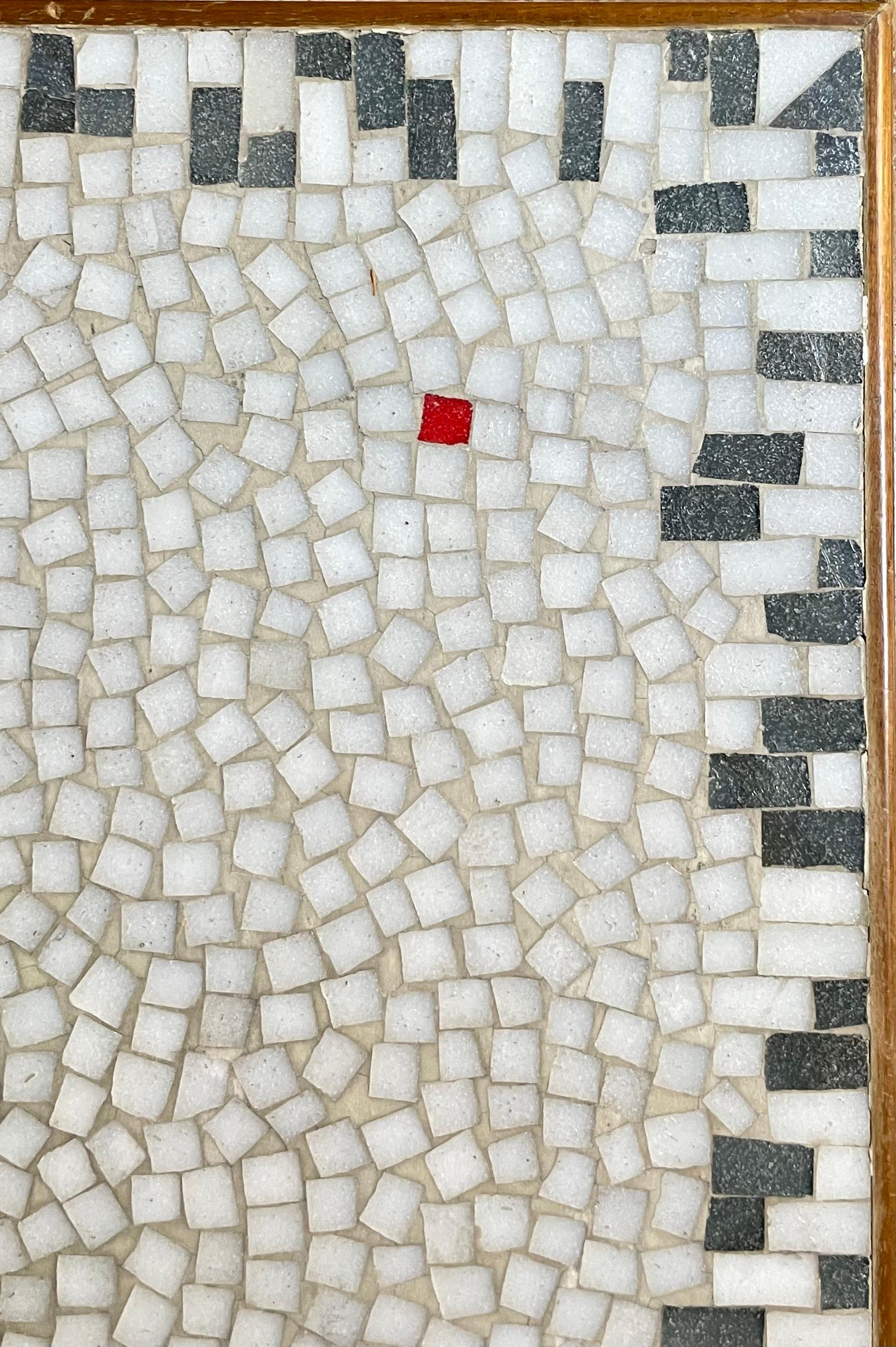 Allemand Table en mosaïque et laiton de Berthold Müller en vente