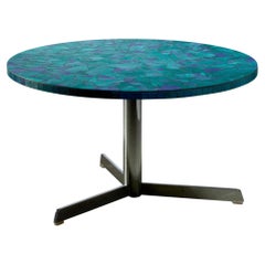 Berthold Muller Mosaic Coffee Table in Blue, Germany, 1950s