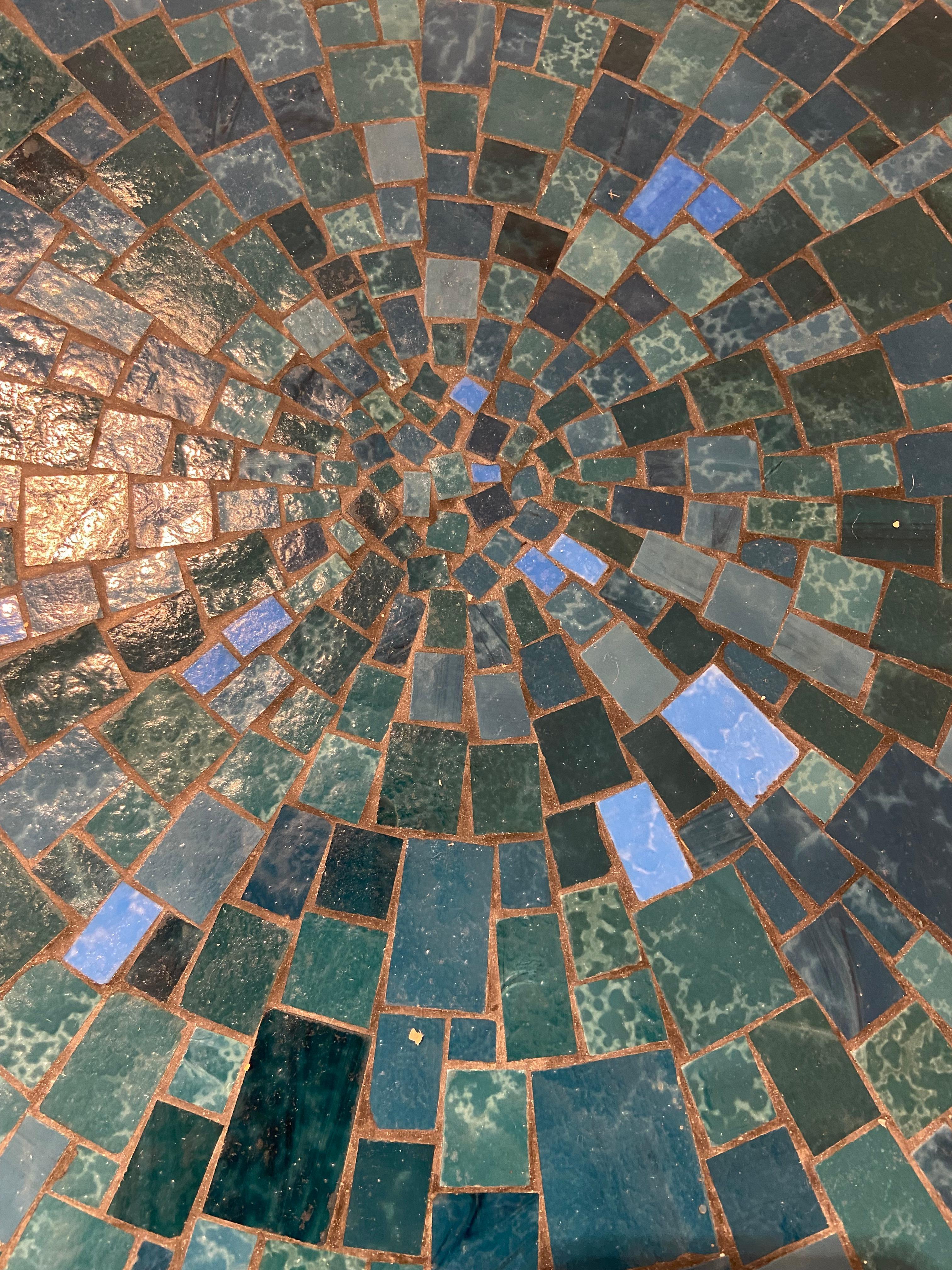 Table basse en mosaïque de céramique Berthold Müller-Oerlinghausen, Allemagne, années 1960 Bon état - En vente à Saint-Ouen, FR