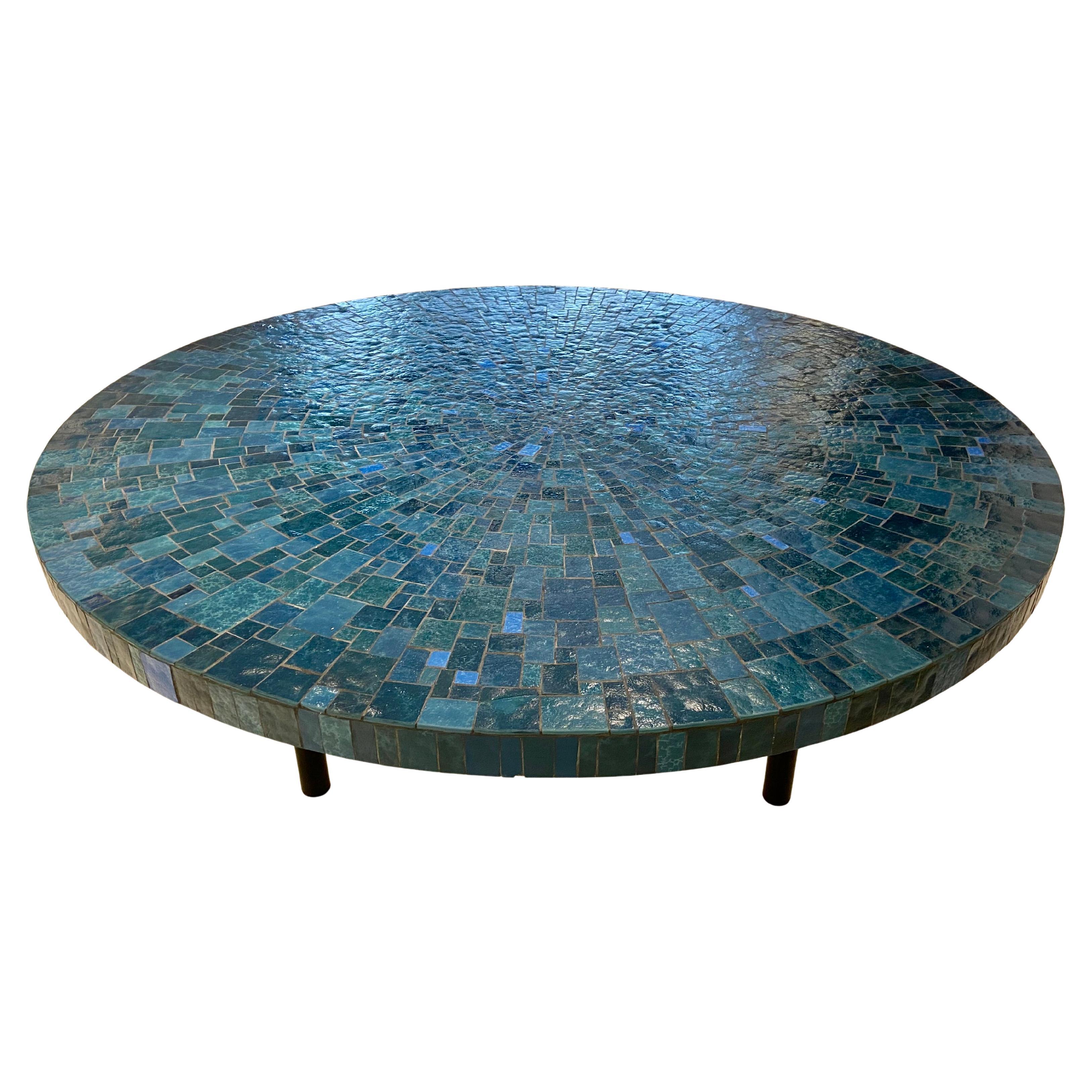 Berthold Müller-Oerlinghausen Ceramic Mosaic Coffee Table, Germany, 1960s