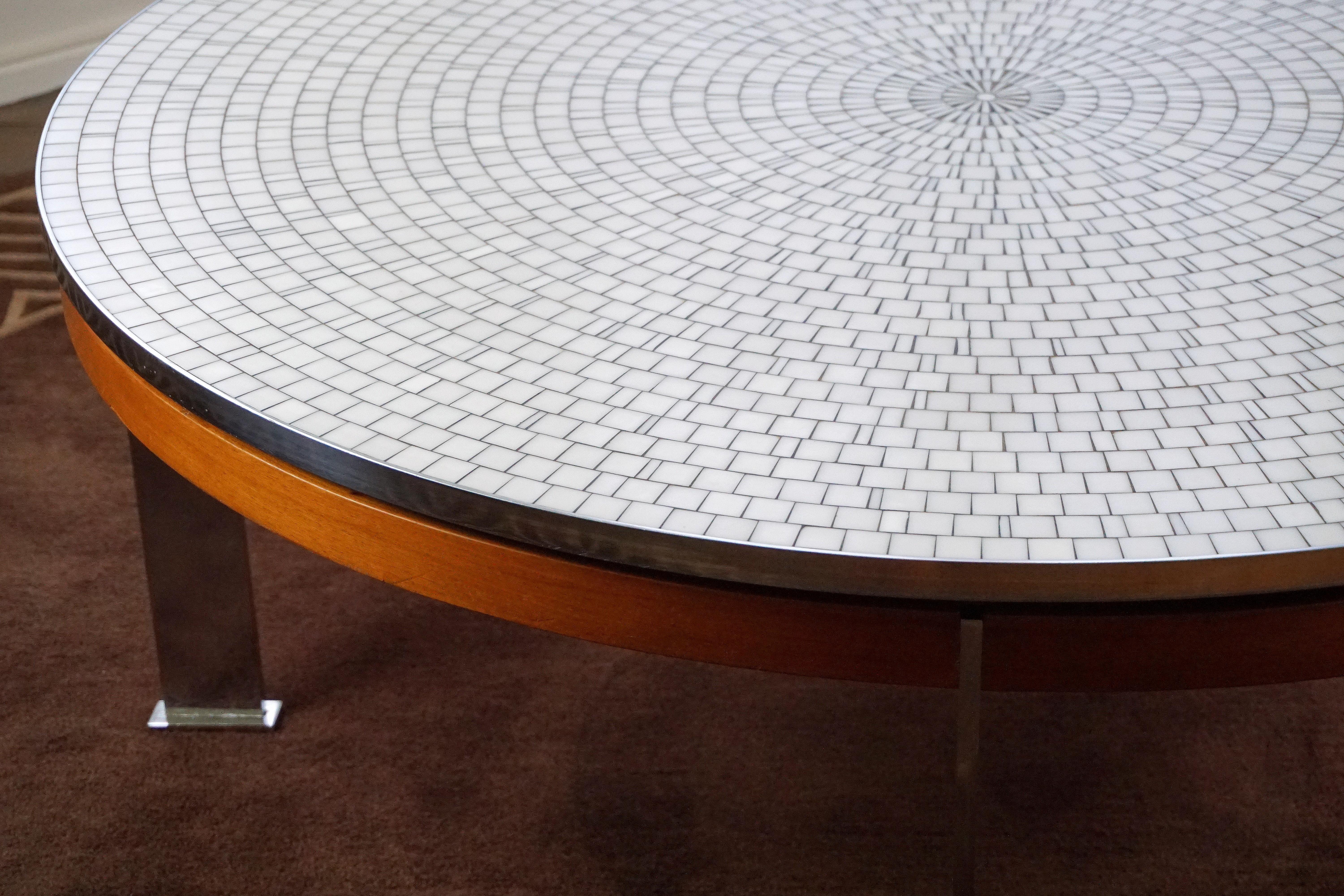 large mosaic table