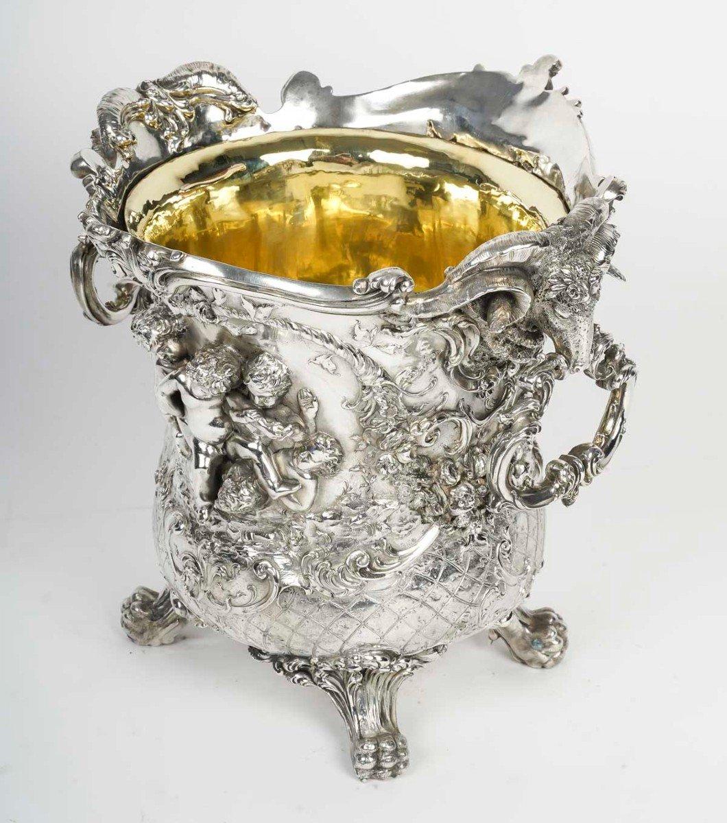 BERTHOLD MULLER - Silver Champagne Bucket London 1895 For Sale 5
