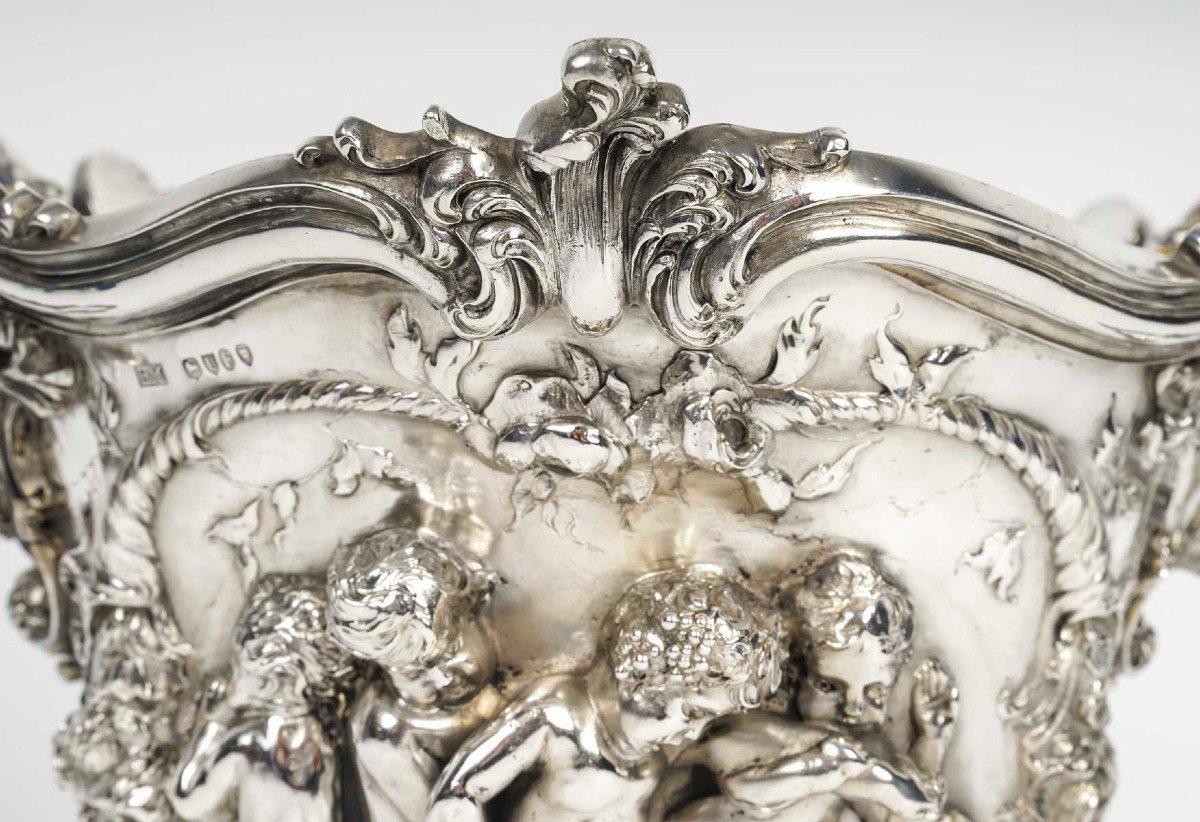 BERTHOLD MULLER – Silber-Champagnerkübel aus Silber London 1895 (Englisch) im Angebot
