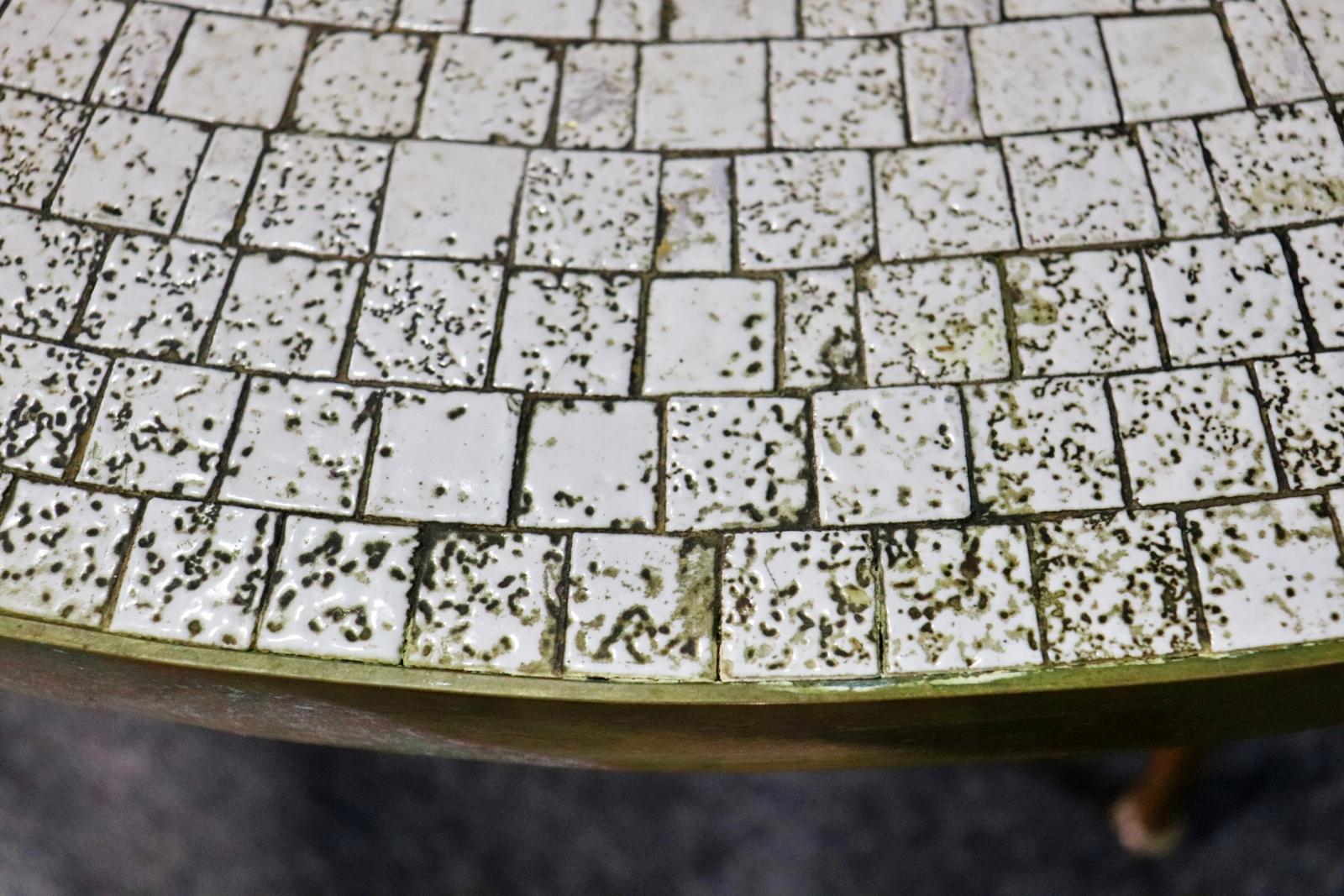 Table basse en mosaïque stylisée de Berthold Müller 1