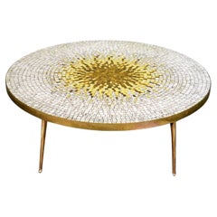 Table basse en mosaïque stylisée de Berthold Müller