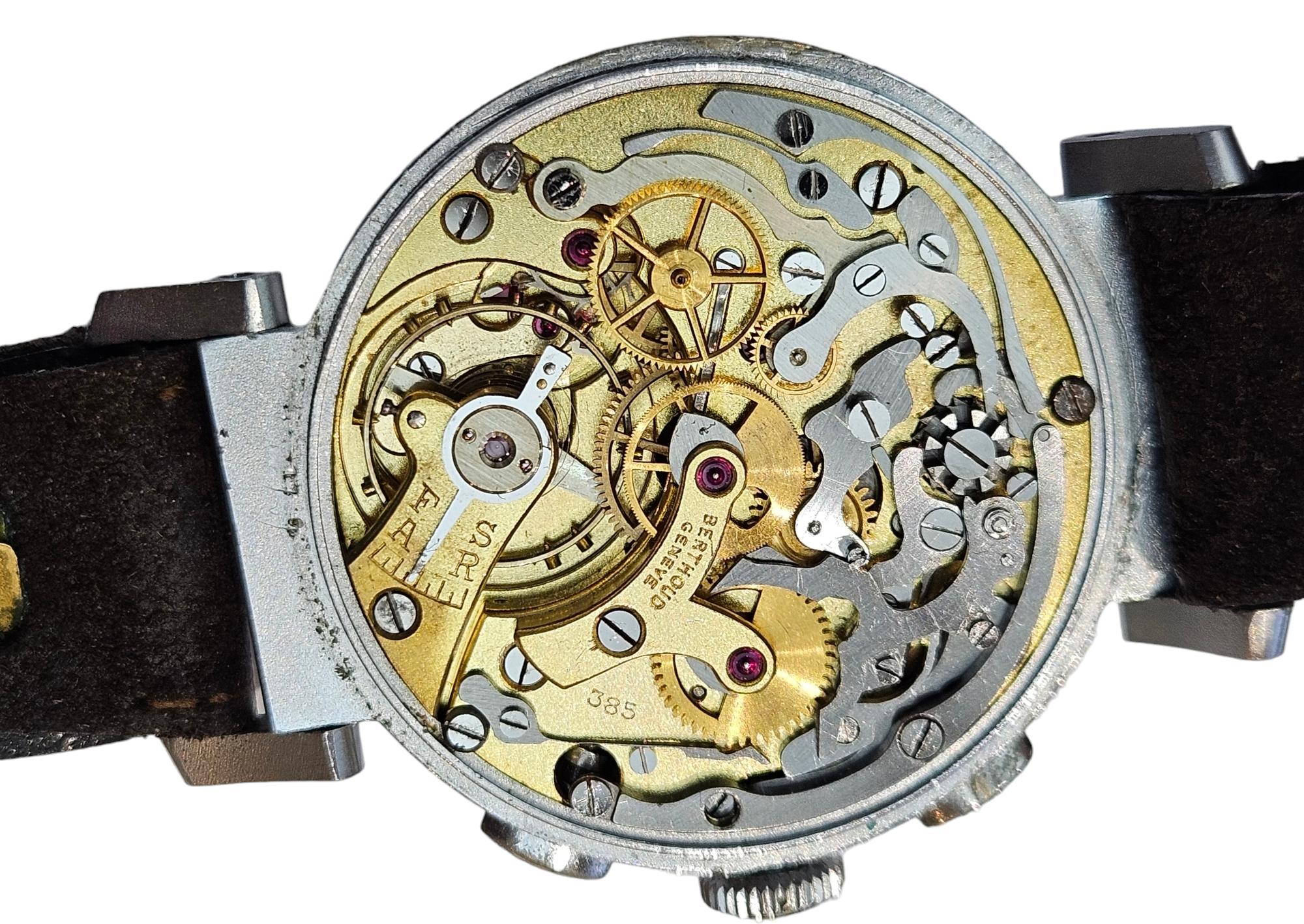 Berthoud / Universal Genève Uni Compax Chronograph Wrist Watch, Rare Collectors For Sale 8