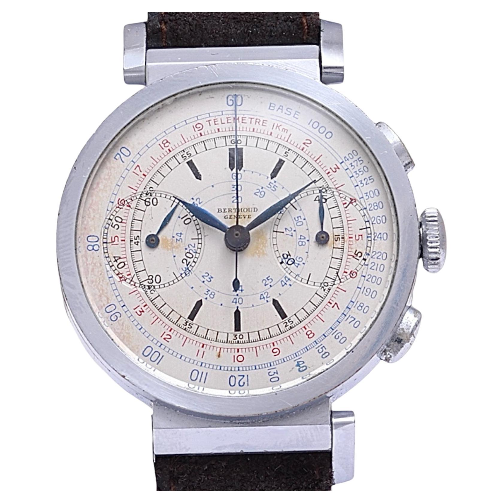 Montre-bracelet Berthoud / Universal Genève Uni Compax Chronographe, Rare Collector en vente