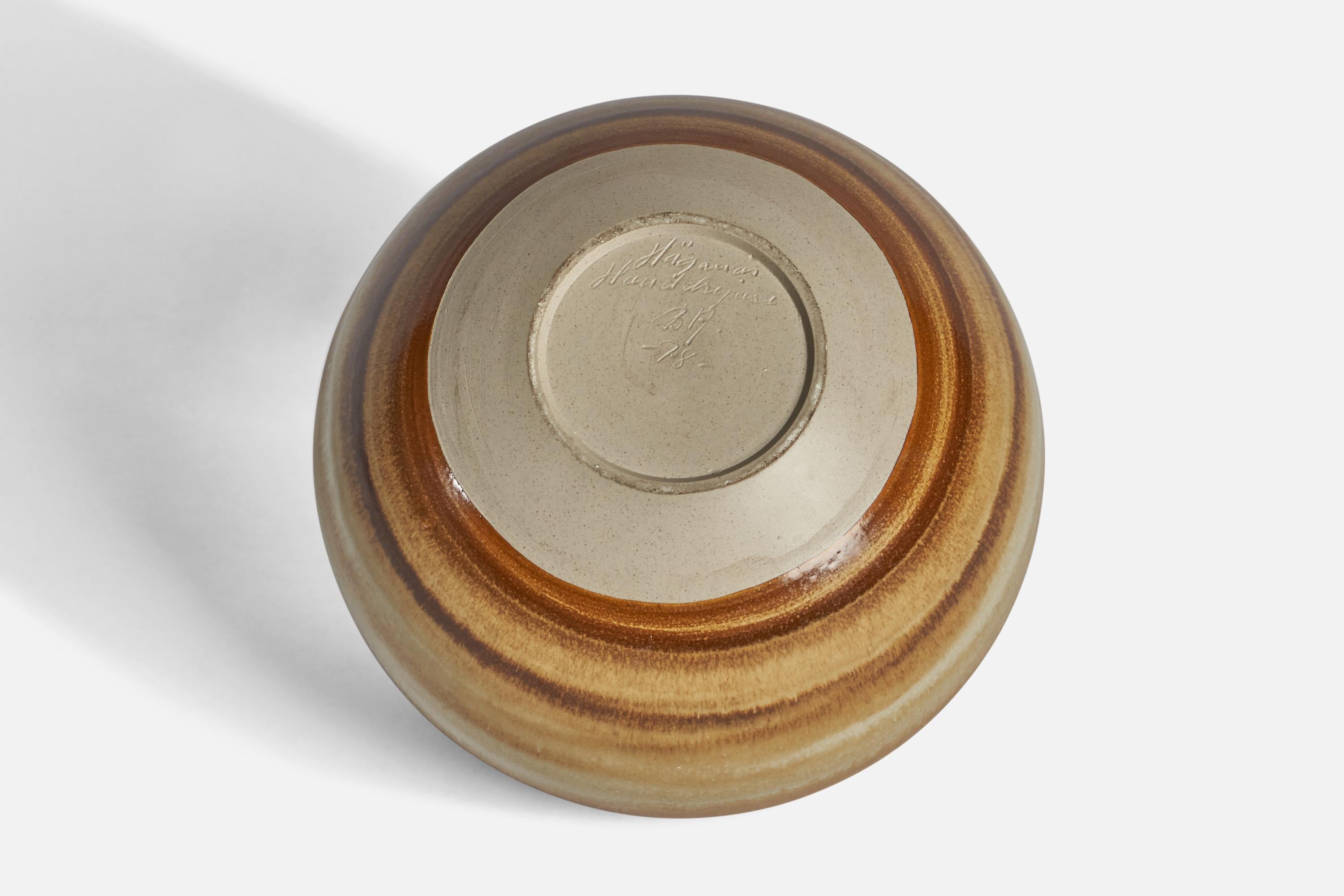 Late 20th Century Bertil Andersson, Vase, Stoneware, Sweden, 1978 For Sale