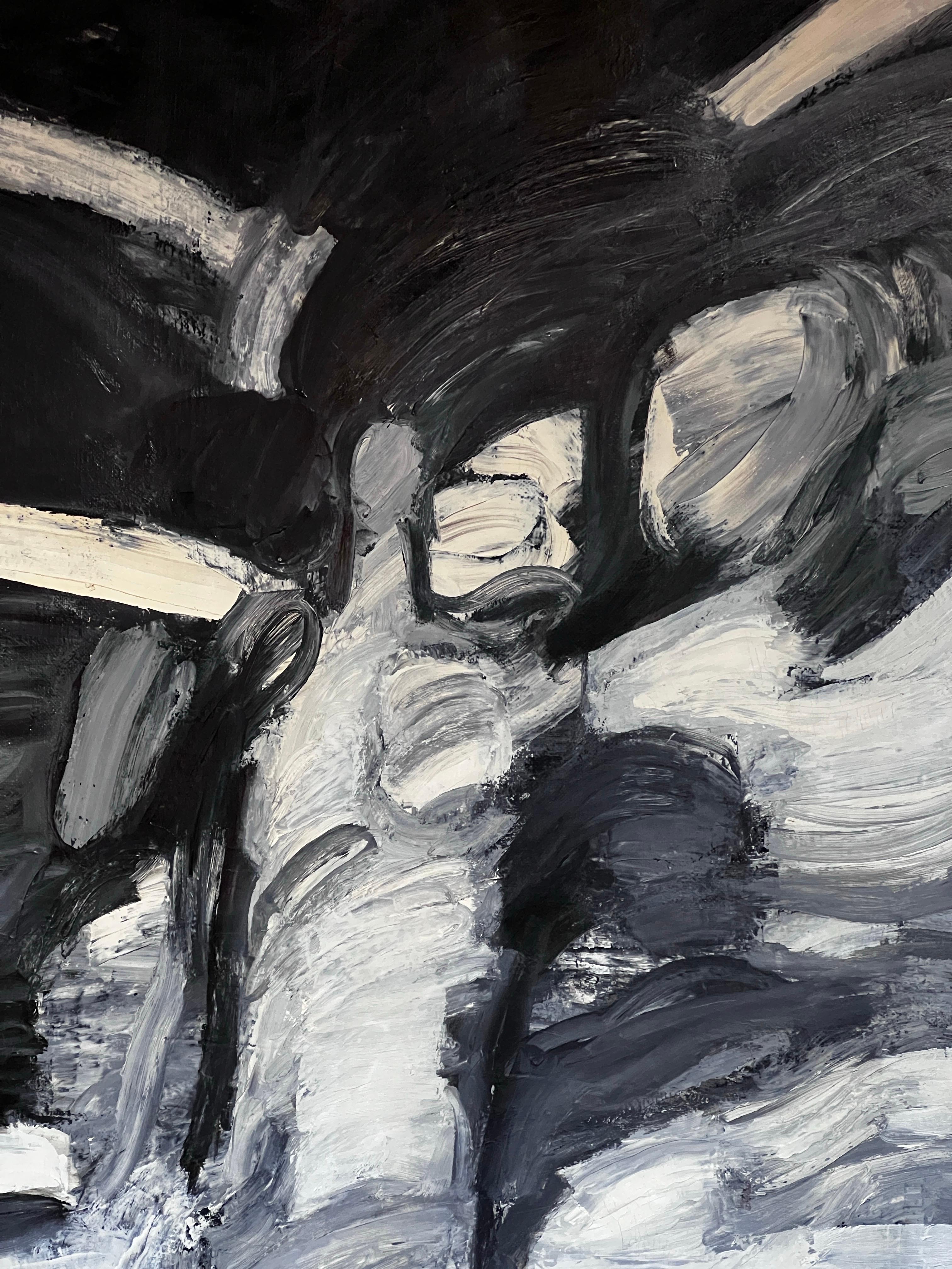 A olio Bertil Berntsson, olio su tela 1960. Forma del corpo femminile. Dalla collezione di famiglia in vendita