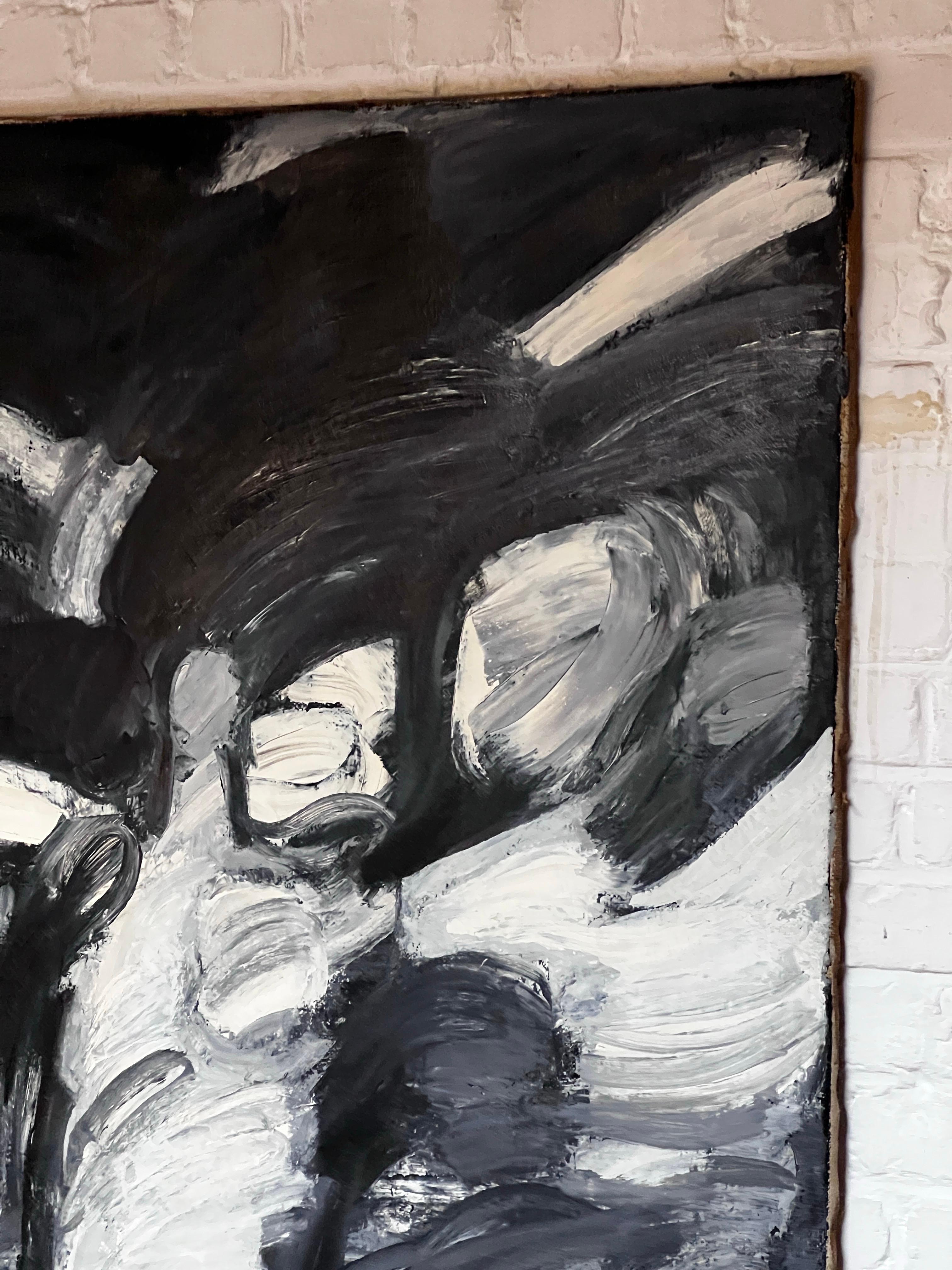 Metà XX secolo Bertil Berntsson, olio su tela 1960. Forma del corpo femminile. Dalla collezione di famiglia in vendita