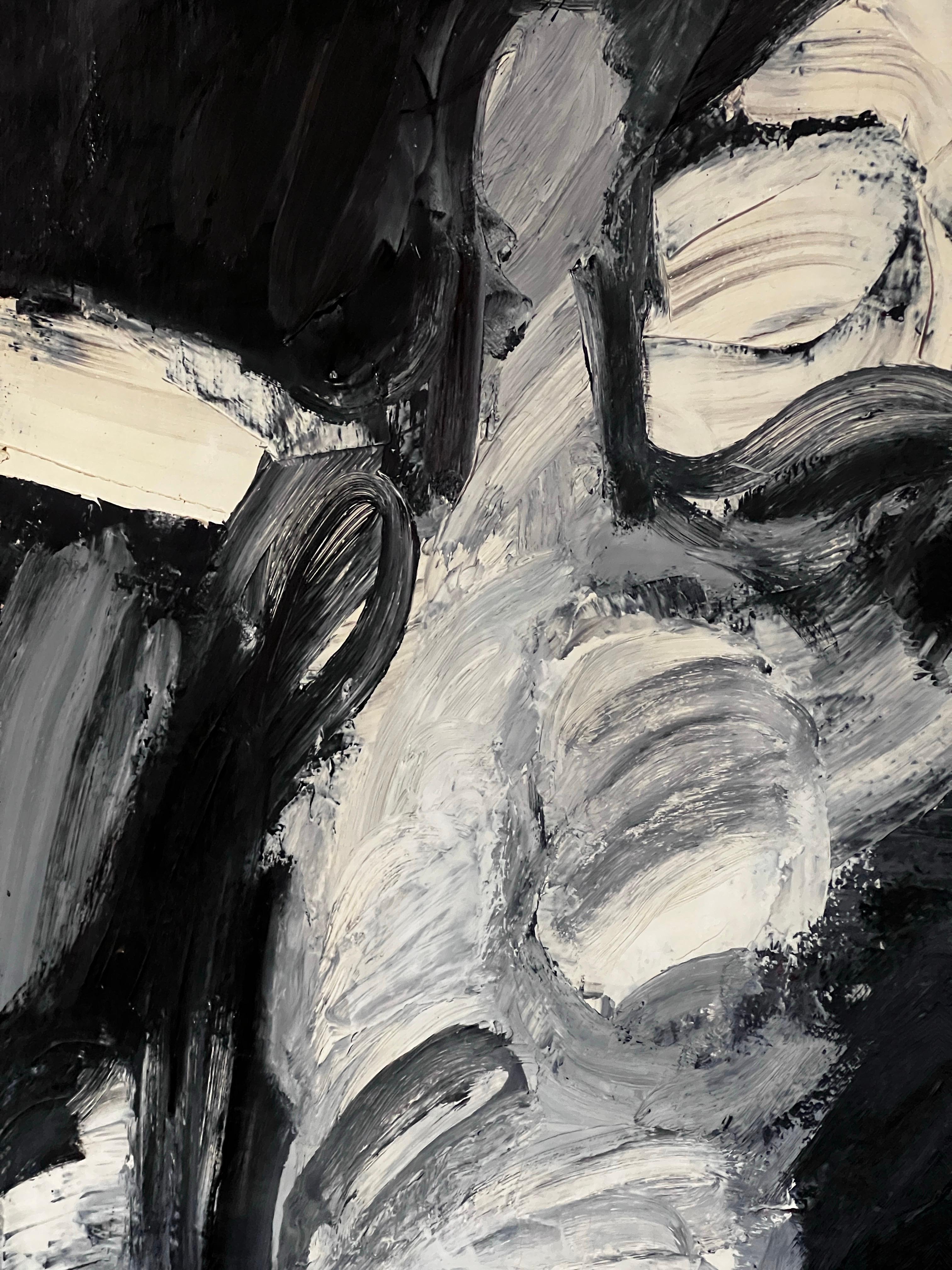 Bertil Berntsson, olio su tela 1960. Forma del corpo femminile. Dalla collezione di famiglia in vendita 1