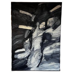 Bertil Berntsson, oil on canvas 1960. Woman body shape. From family collection