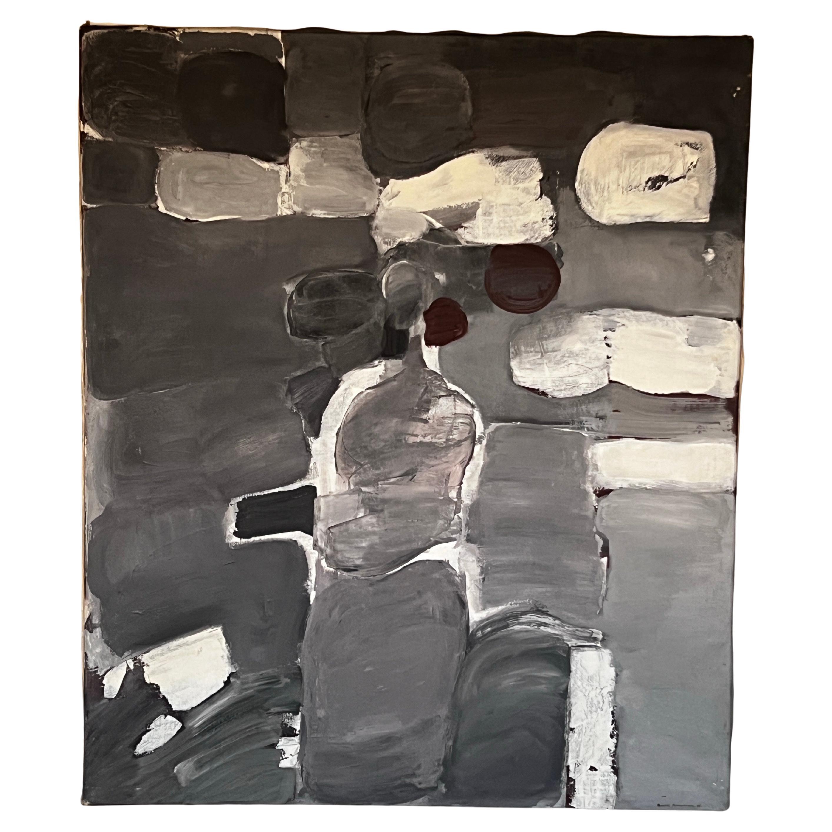 Bertil Berntsson, oil on canvas 1962. Woman body shape. From family collection