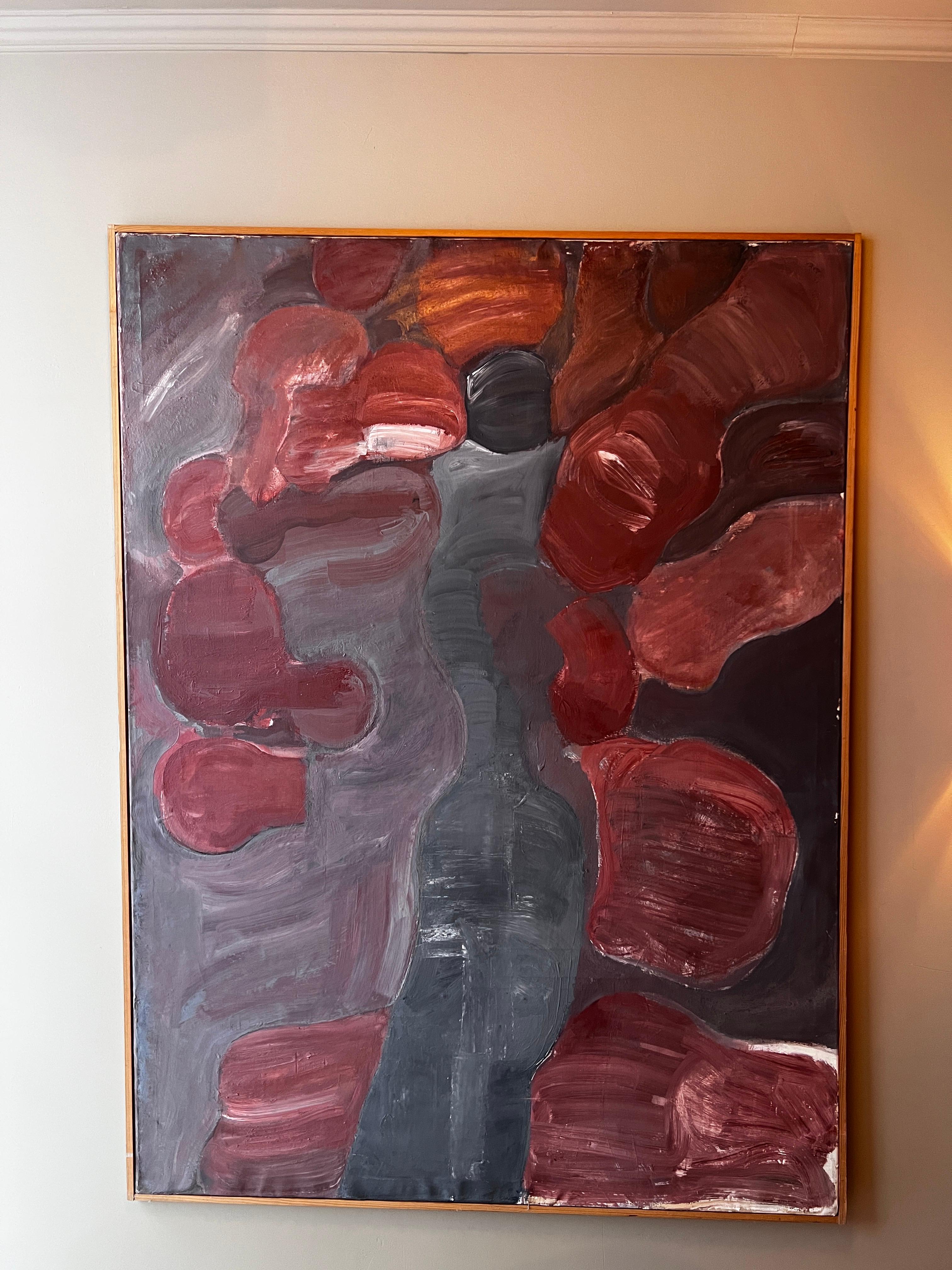 A olio Bertil Berntsson, olio su tela 1964. Forma del corpo femminile. Dalla collezione di famiglia in vendita