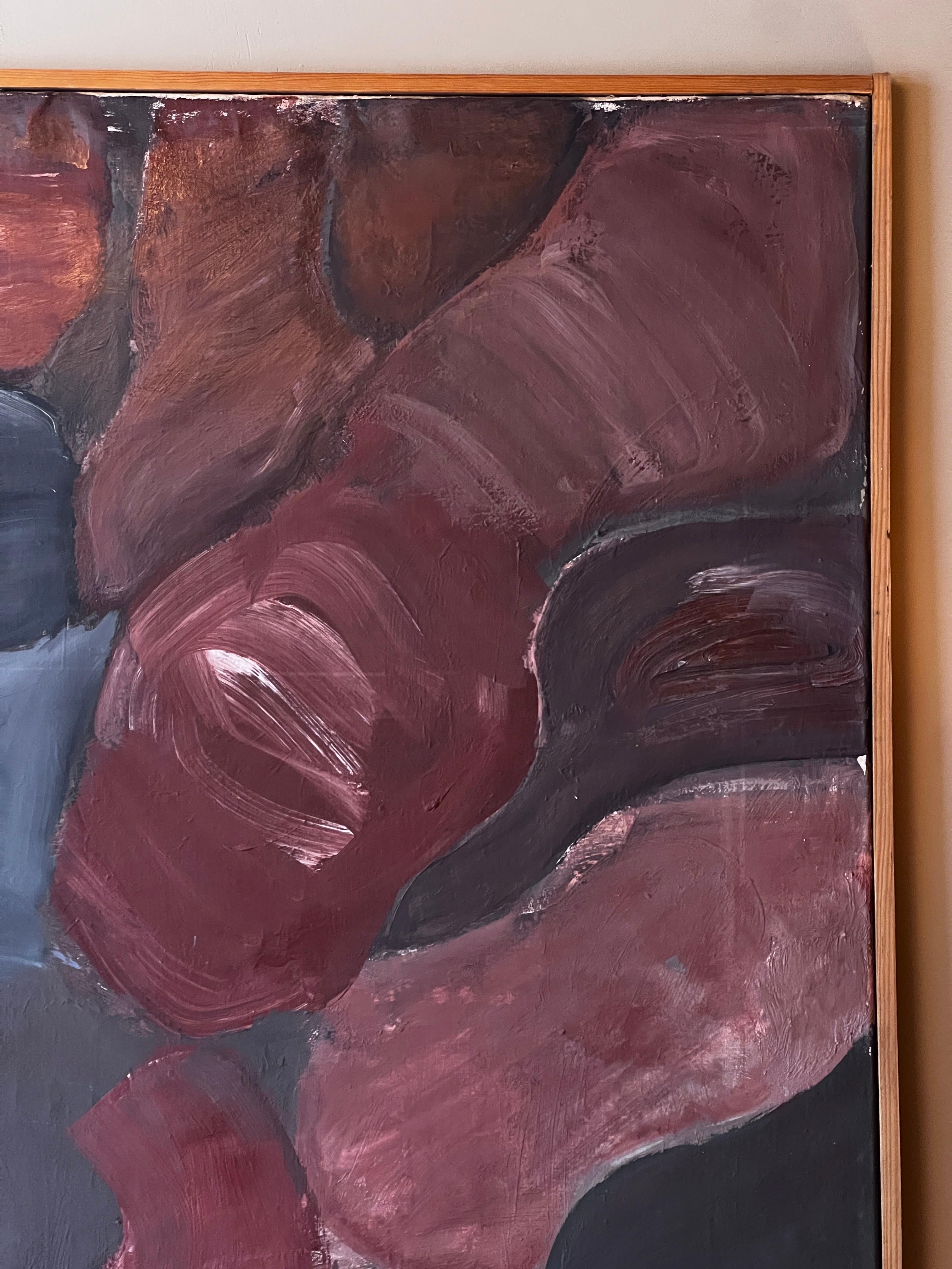 Metà XX secolo Bertil Berntsson, olio su tela 1964. Forma del corpo femminile. Dalla collezione di famiglia in vendita