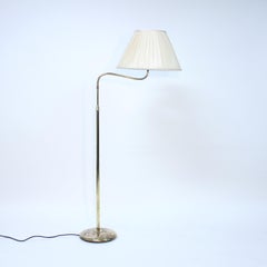 Bertil Brisborg, brass floor lamp model 30620 for Nordiska Kompaniet / NK, 1940s