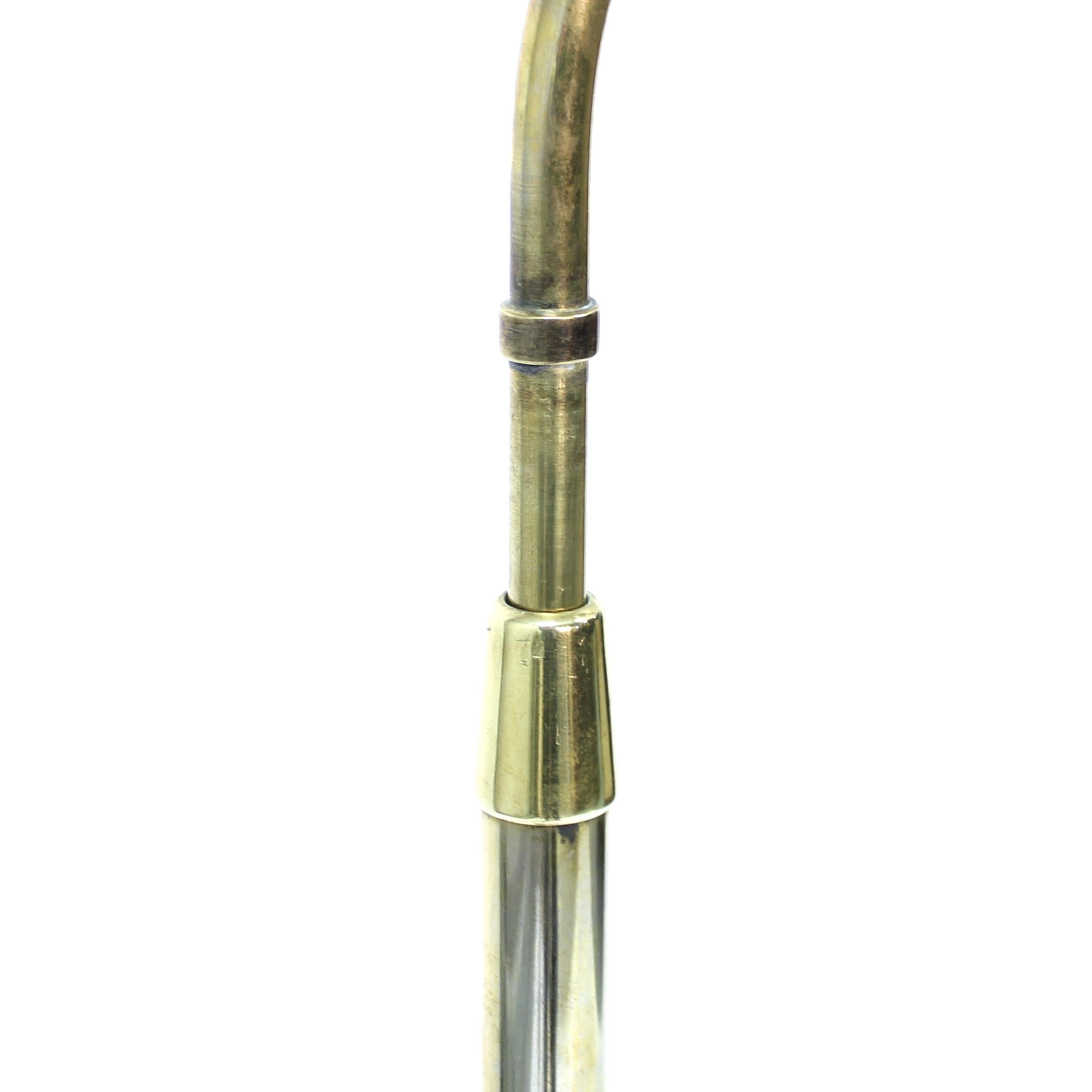 Laiton Bertil Brisborg, lampadaire en laiton modèle 30620 pour Nordiska Kompaniet/NK, années 1940 en vente