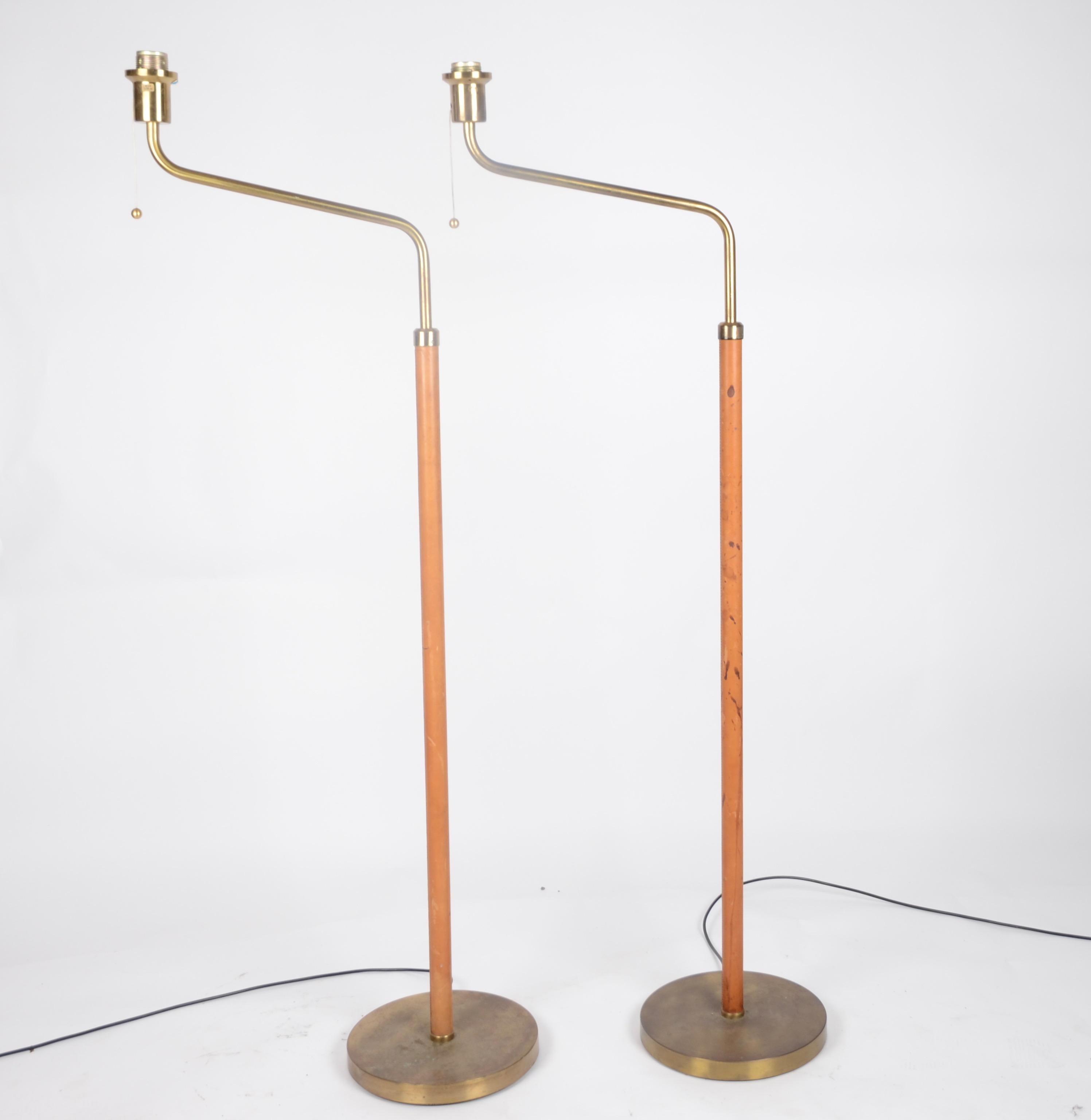 Scandinavian Modern Bertil Brisborg, Floor Lamps, Designed for NK, Sweden, 1940s-1950s