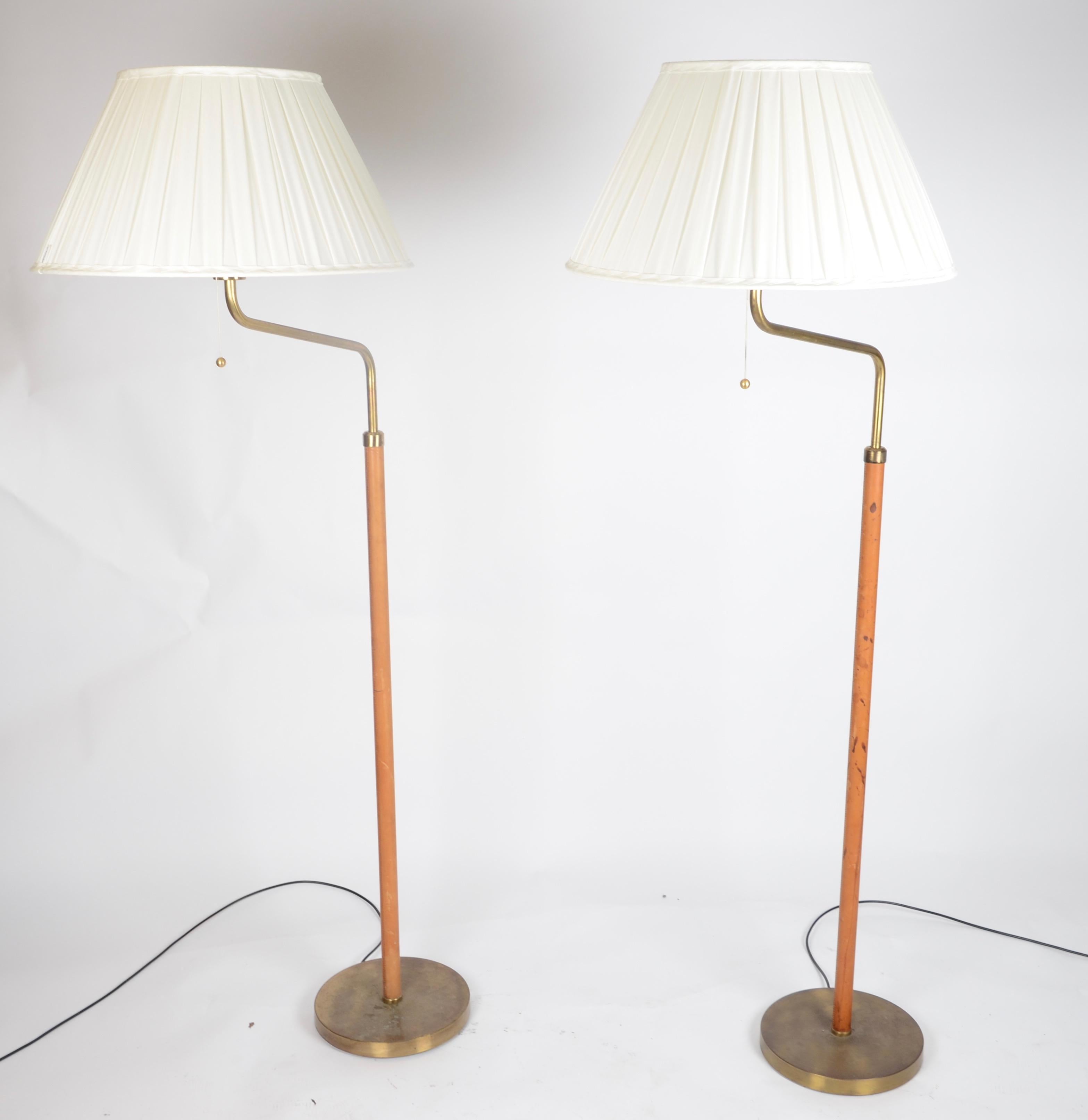 20th Century Bertil Brisborg, Floor Lamps, Designed for NK, Sweden, 1940s-1950s