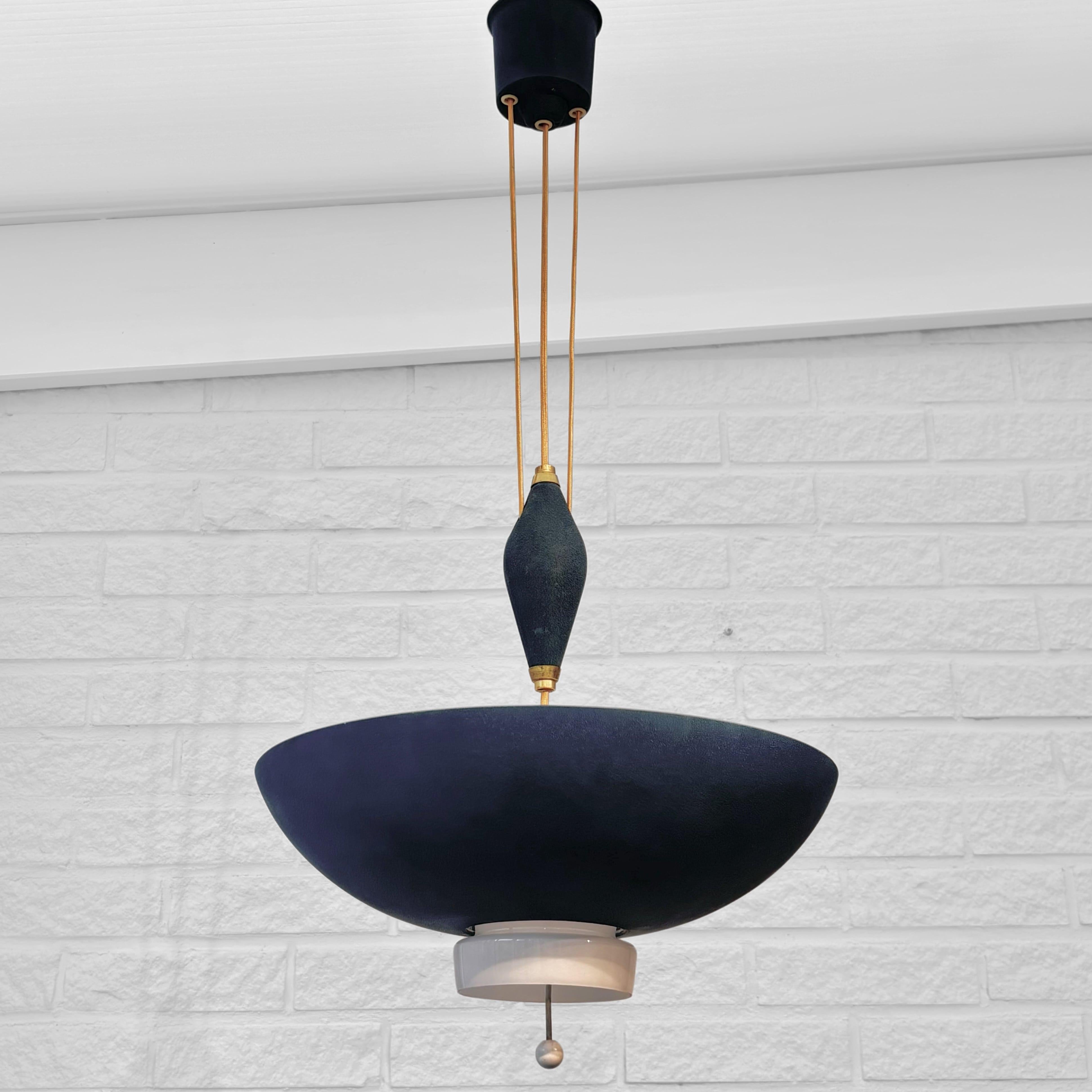 Scandinavian Modern Bertil Brisborg, Nordiska Kompaniet, mid century pendant lamp 33087 Sweden 1950s For Sale