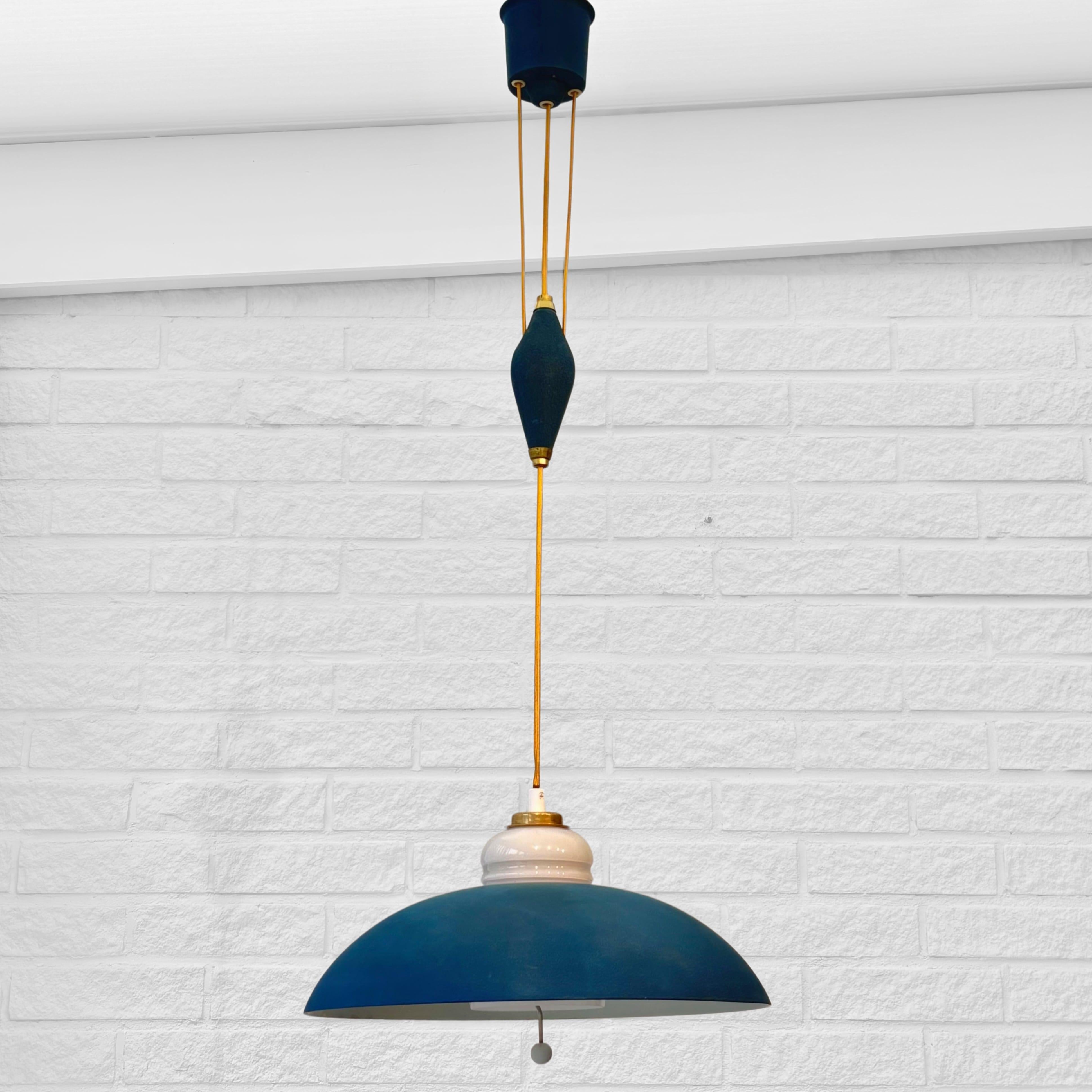 Mid-20th Century Bertil Brisborg, Nordiska Kompaniet, mid century pendant lamp 33087 Sweden 1950s For Sale
