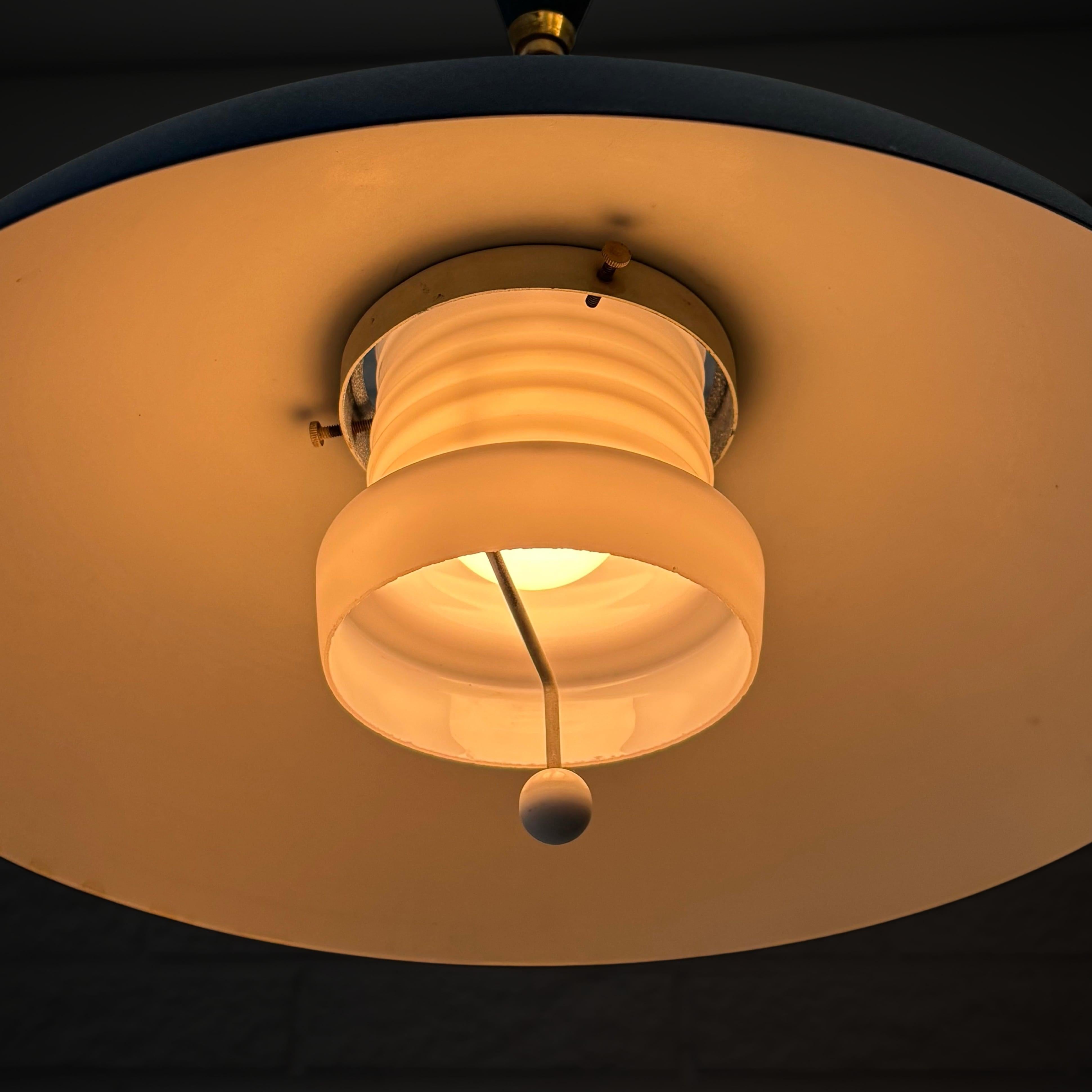Bertil Brisborg, Nordiska Kompaniet, mid century pendant lamp 33087 Sweden 1950s For Sale 2