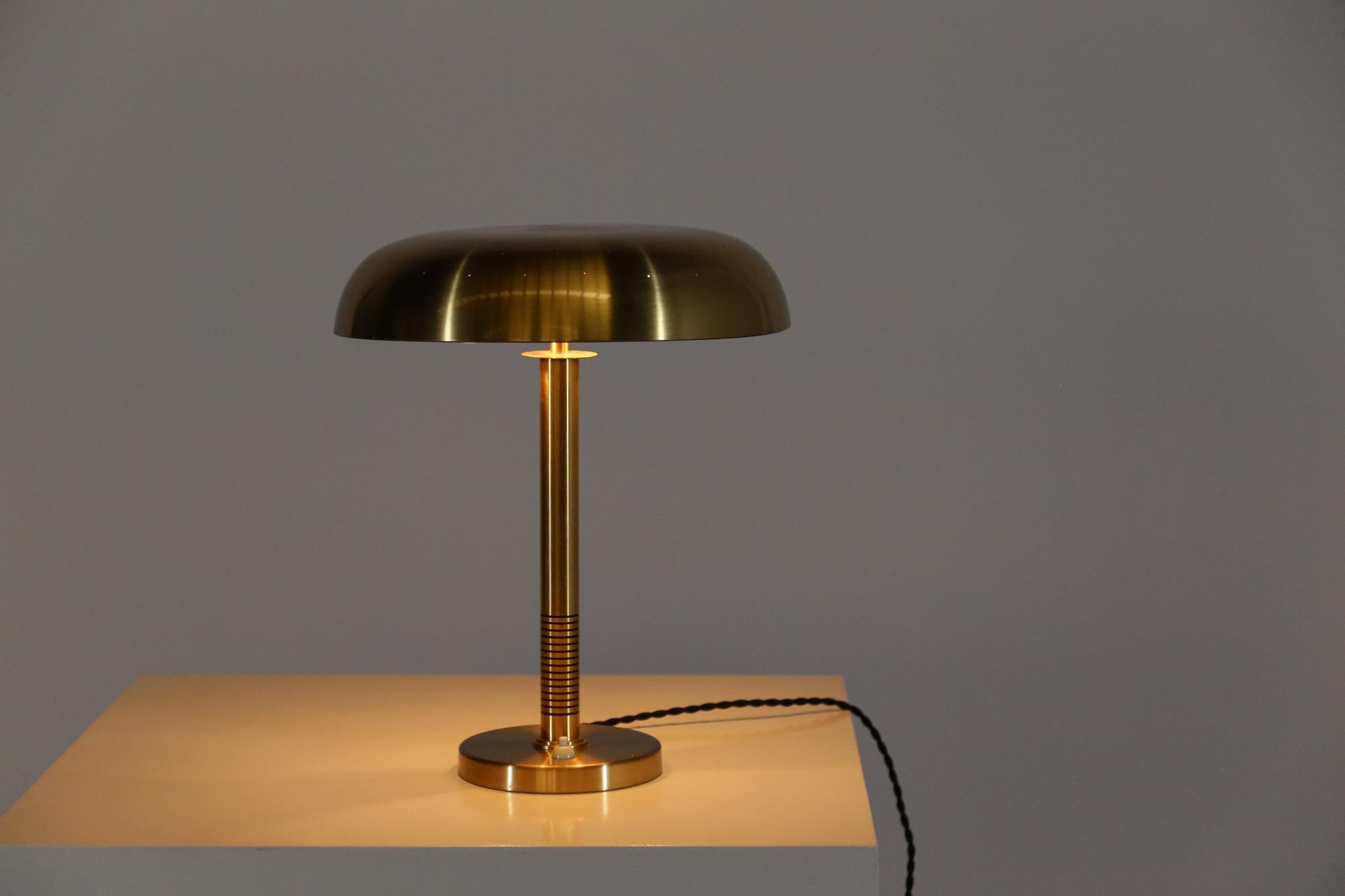 Brass Bertil Brisborg Table Lamp Sweden 1956 Mid-century Design